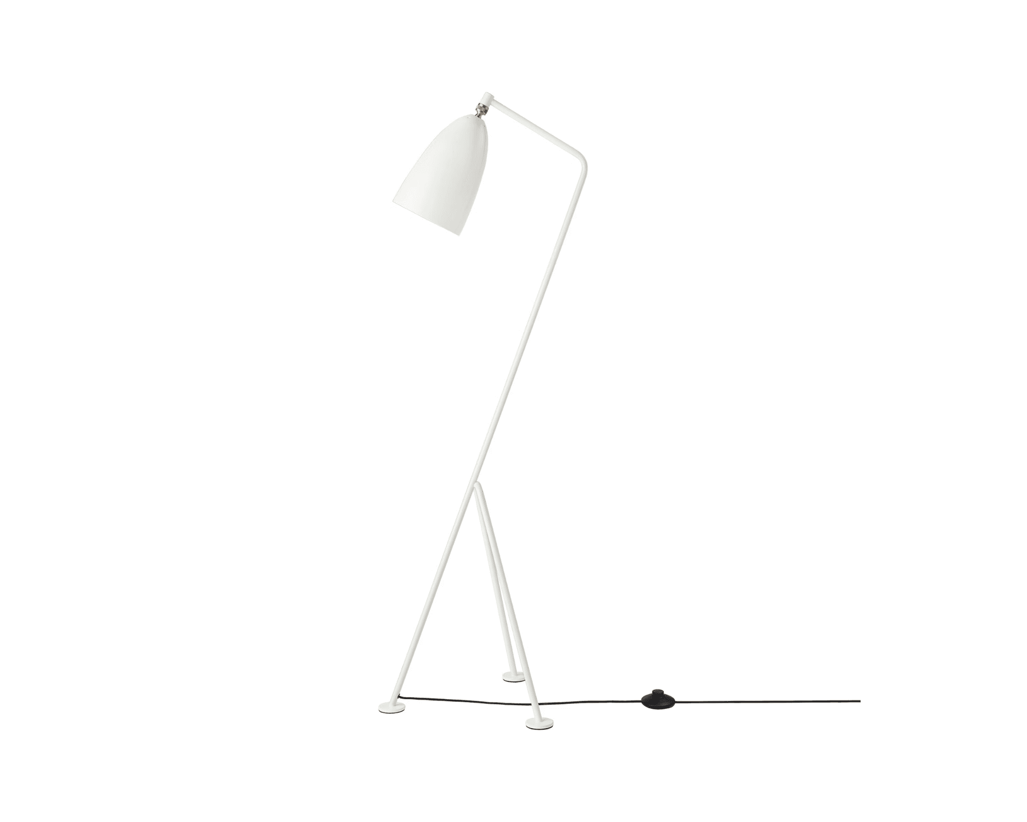GUBI Gräshoppa golvlampa vit