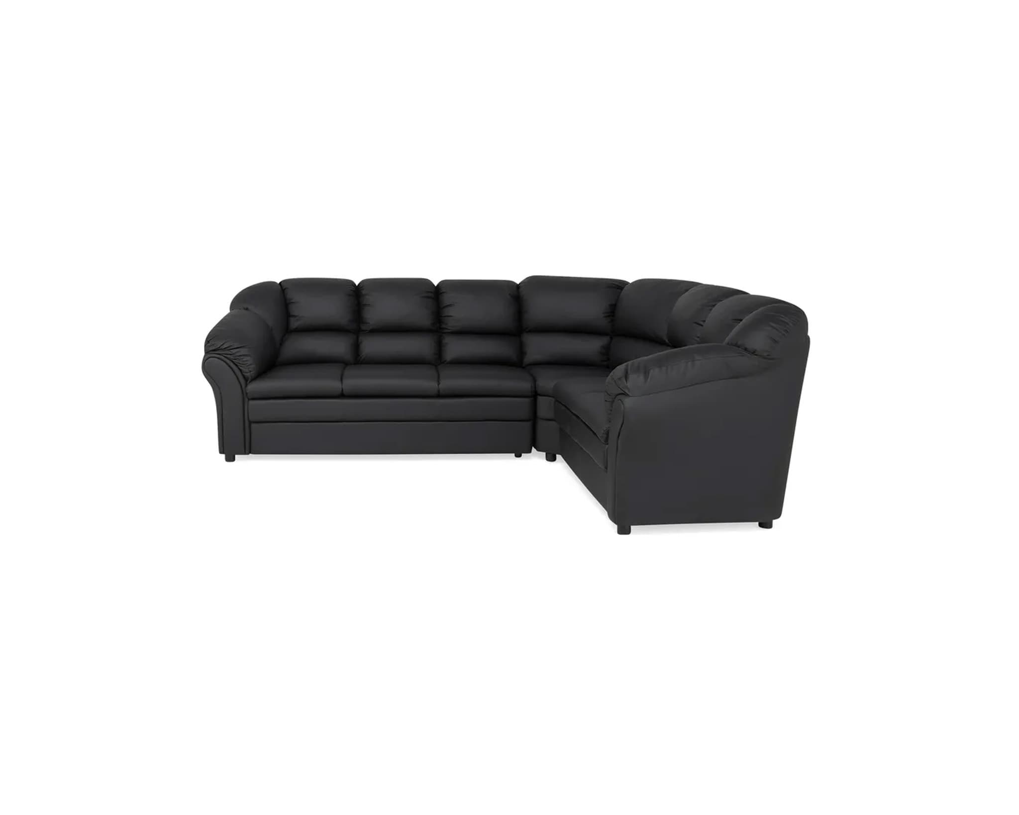 Salvador 5-sits hörnsoffa svart