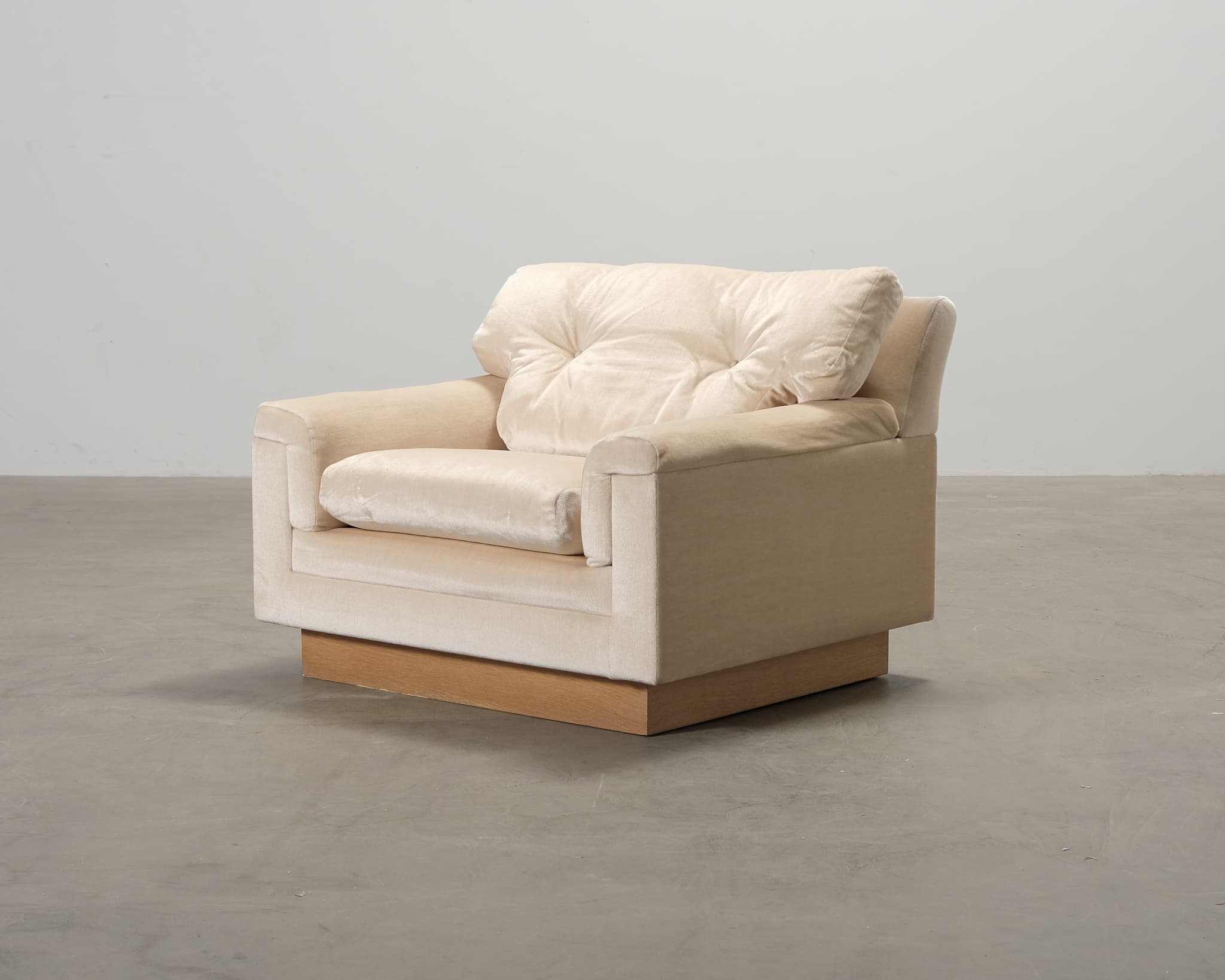 Ahti Taskinen Fennia fåtölj beige