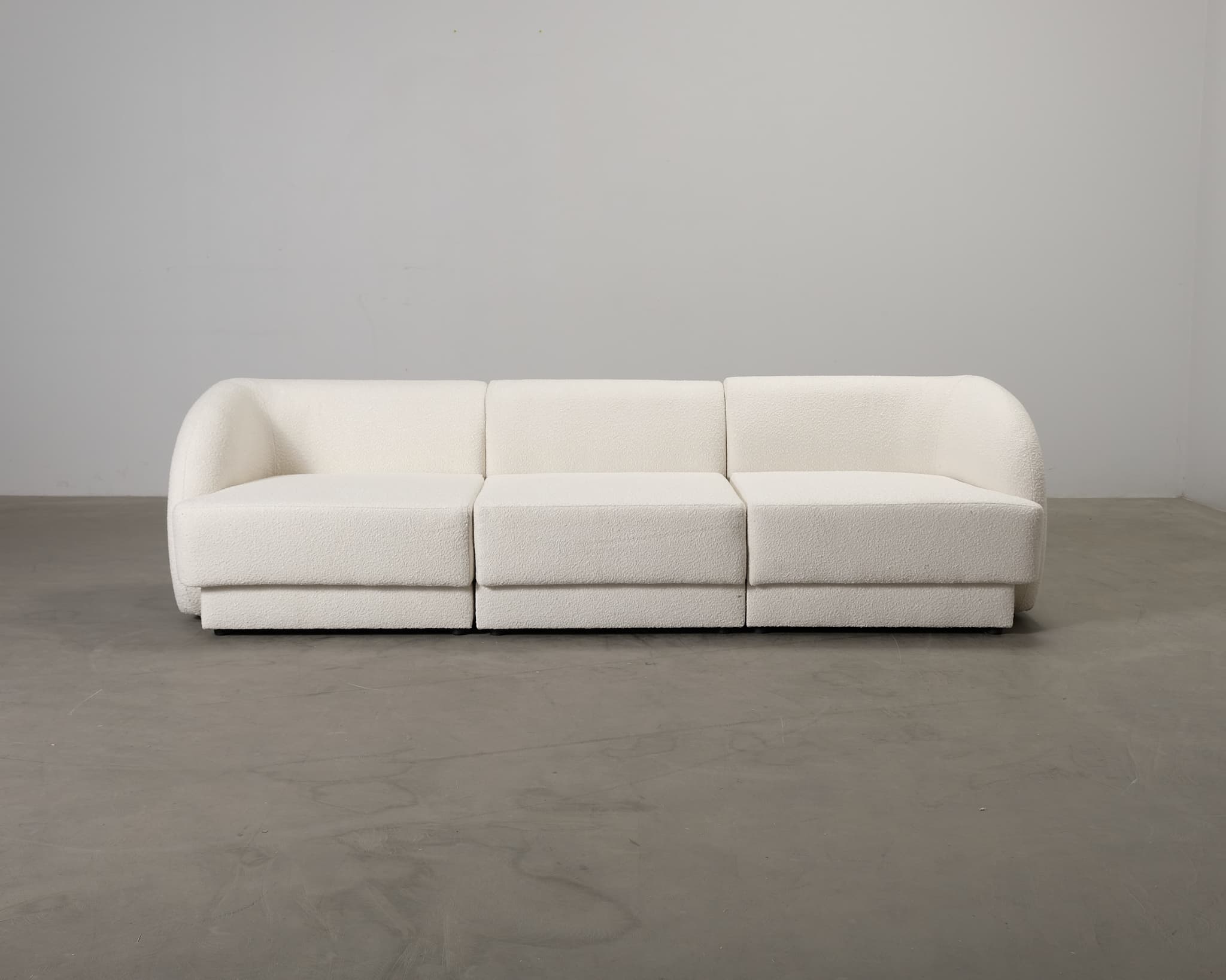 Micadoni Miley 3-sits soffa vit