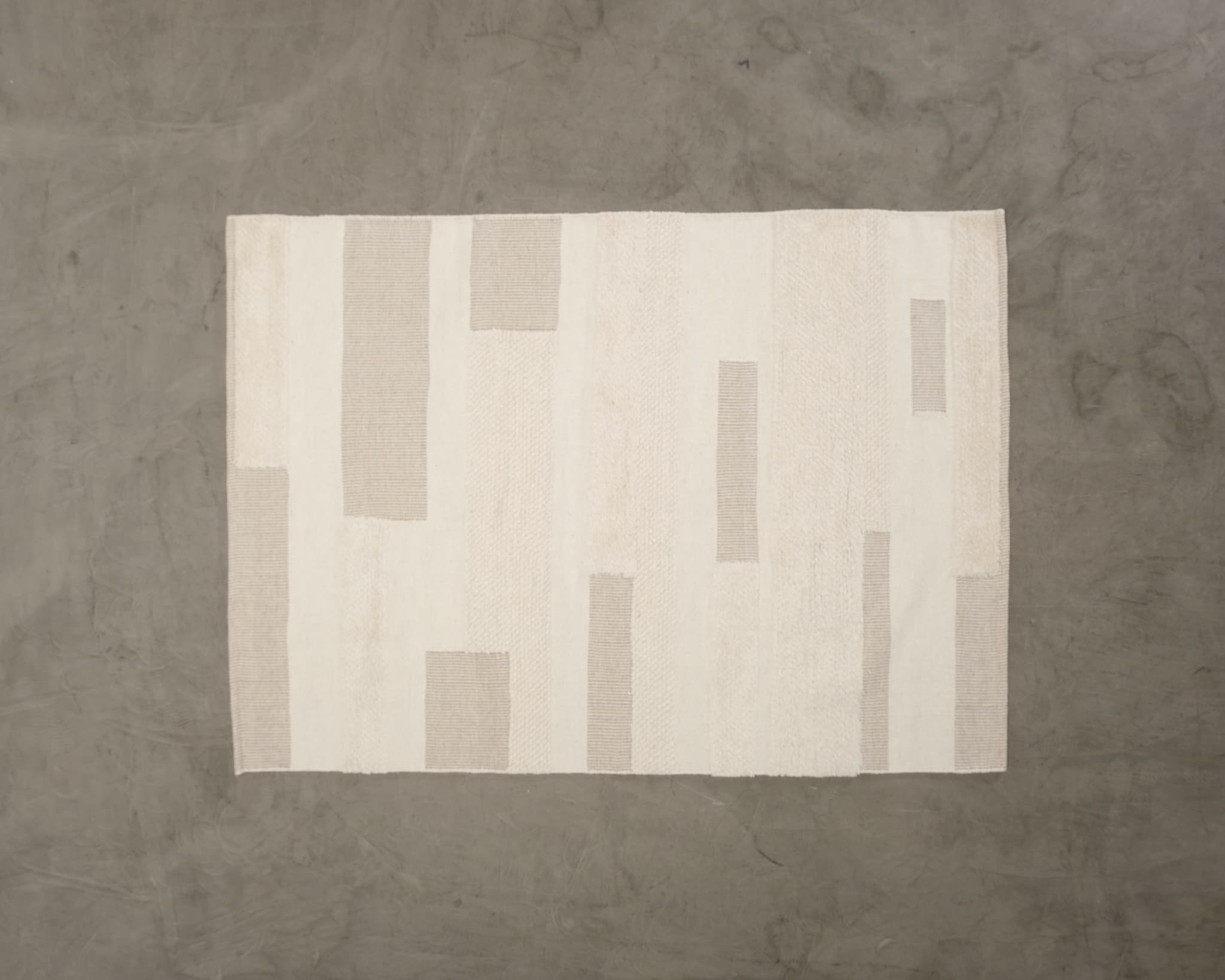 Ullmatta 160 x 225 cm naturvit