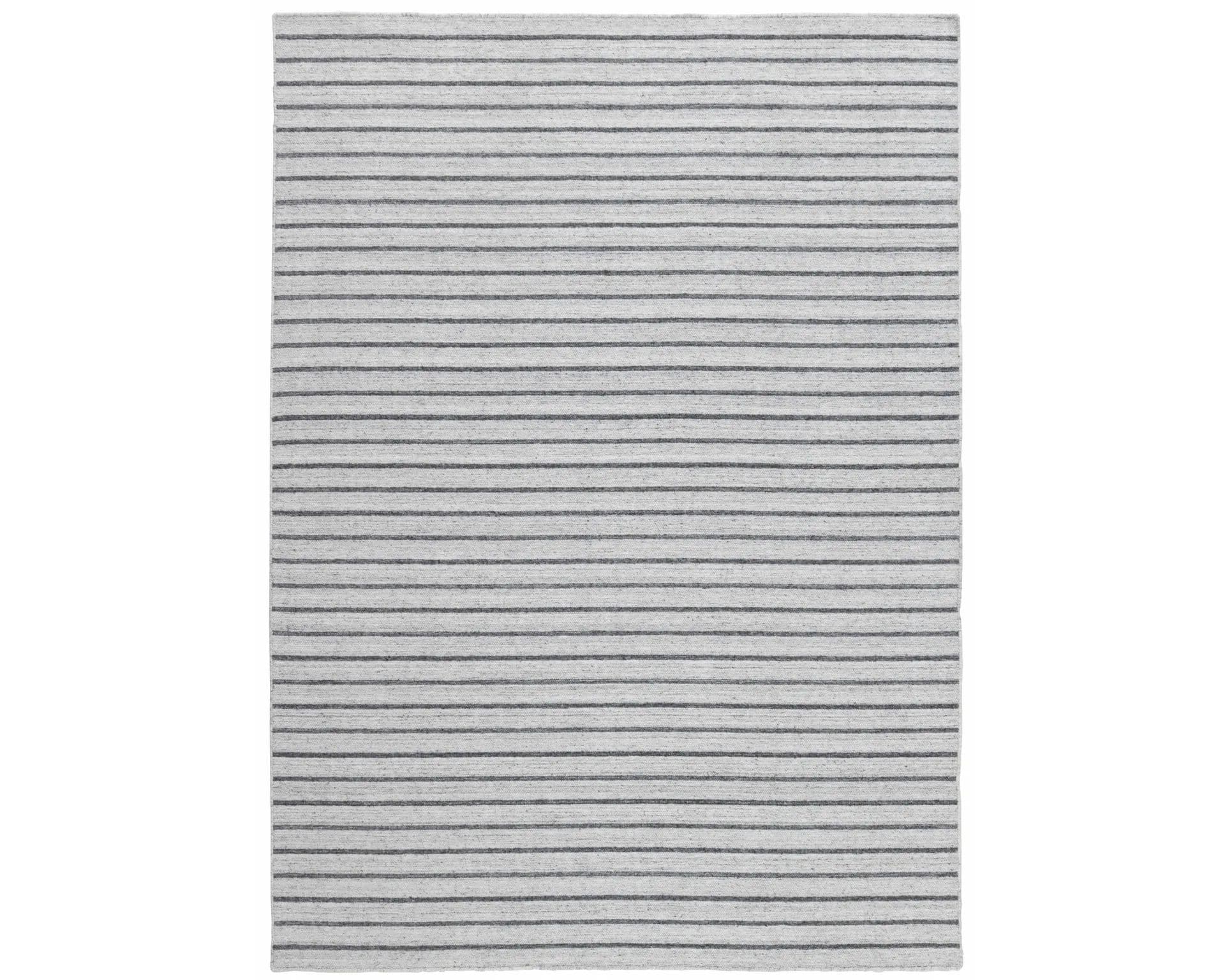 Rezas orientalisk x Nouveau Stripes matta grå 140 x 200 cm