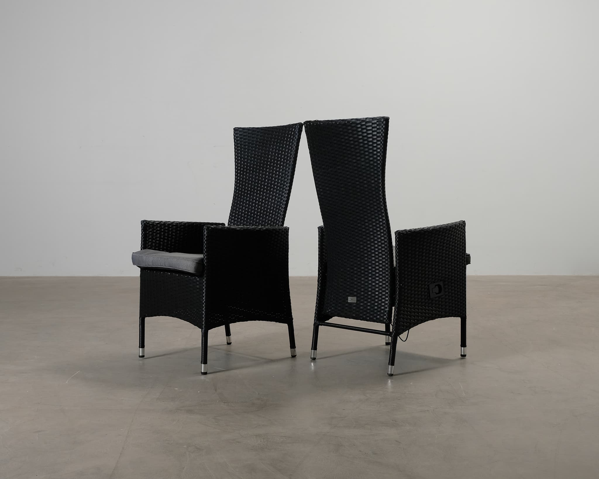 Comfort Garden Jenny utestol svart, set om 2