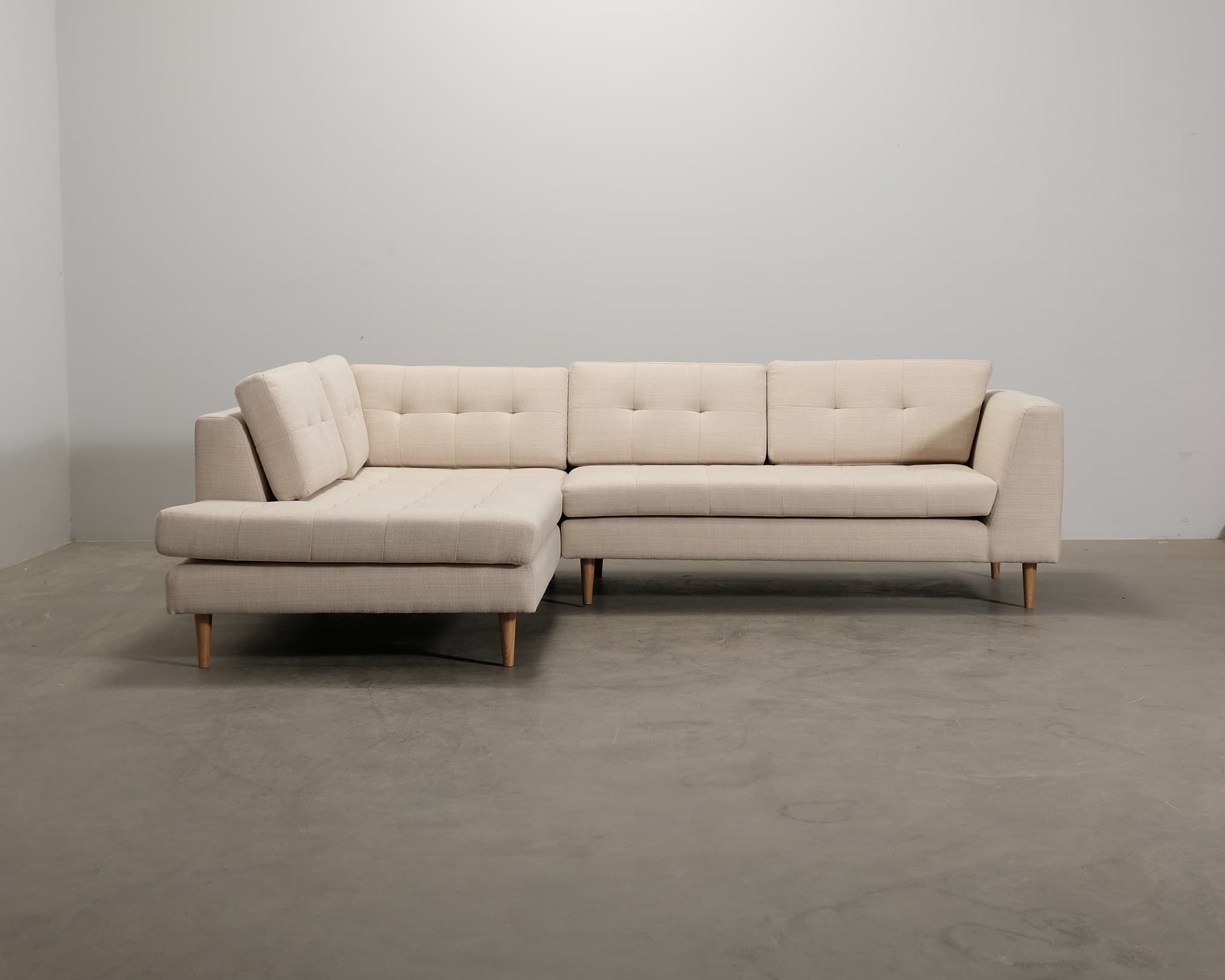 Sofacompany Nelson 3-sits hörnsoffa med öppet avslut beige
