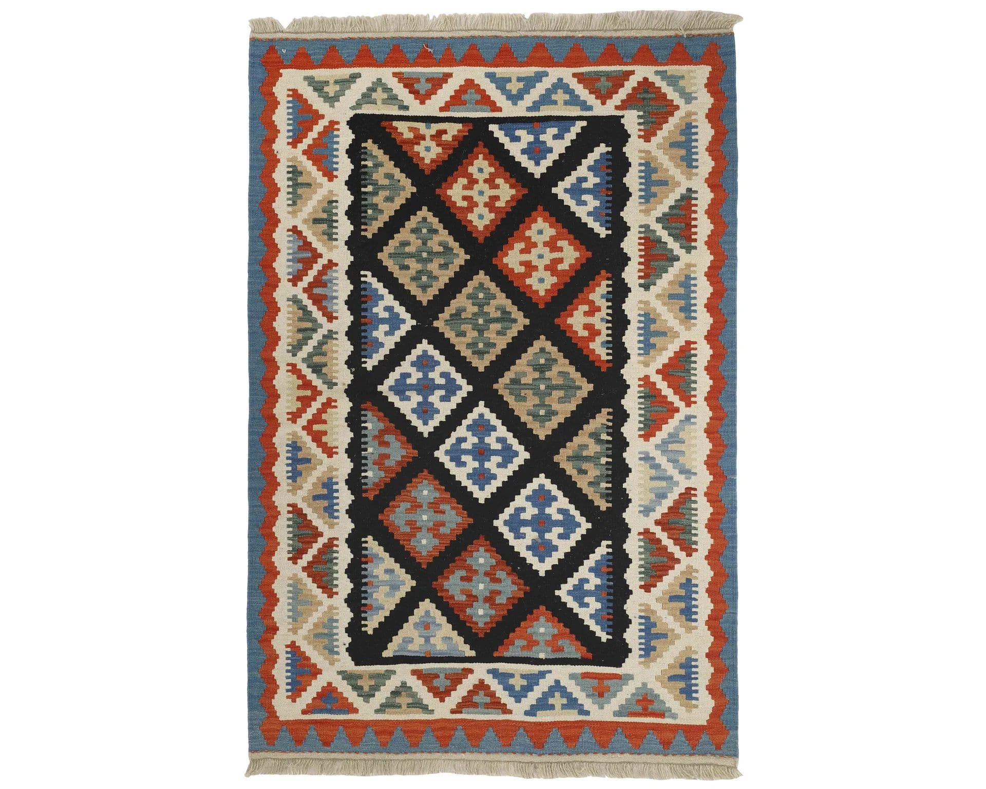 Rezas orientalisk x Kelim matta 124 x 188 cm
