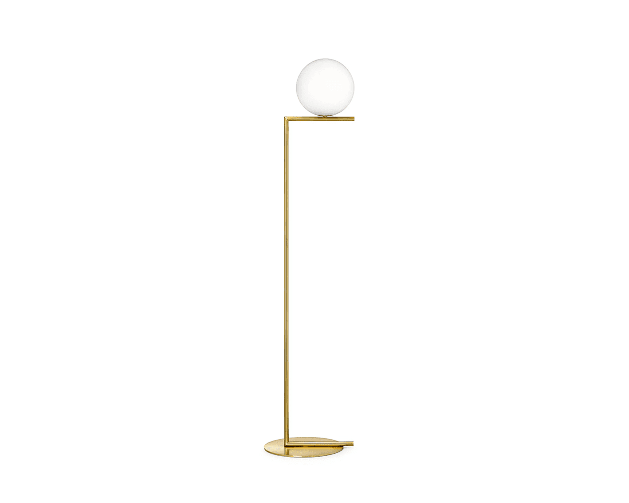 Flos IC F1 golvlampa mässing