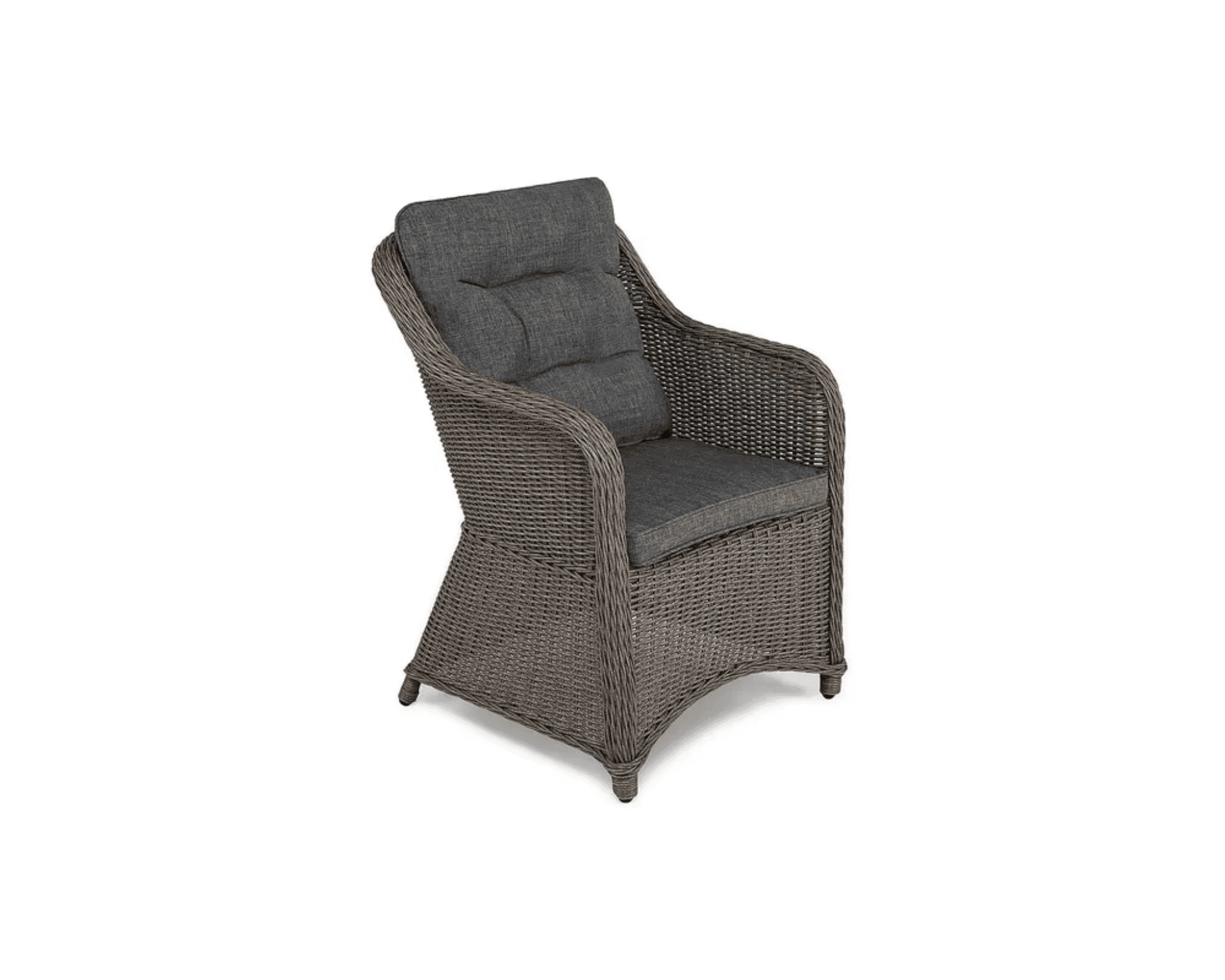Marcus fåtölj för utomhusbruk grå, set om 2