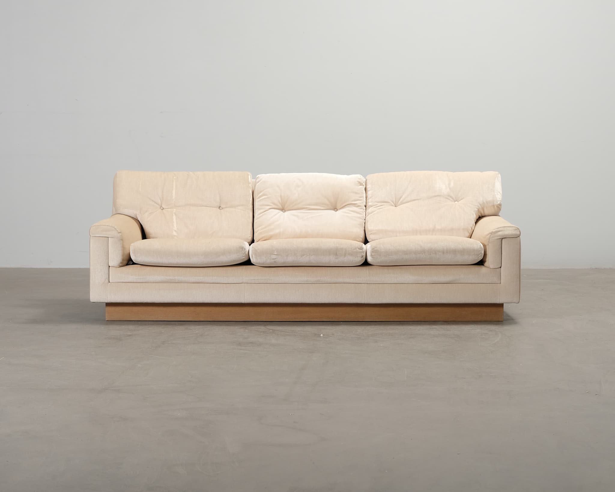 Ahti Taskinen Fennia 3-sits soffa beige