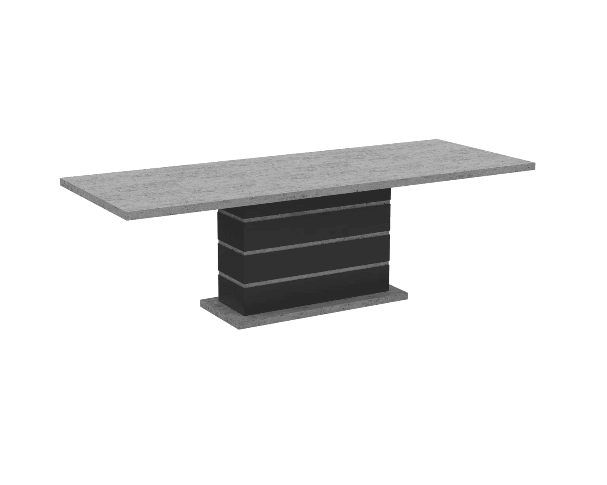 Ratliff utdragbart matbord 200-240 cm svart / gå