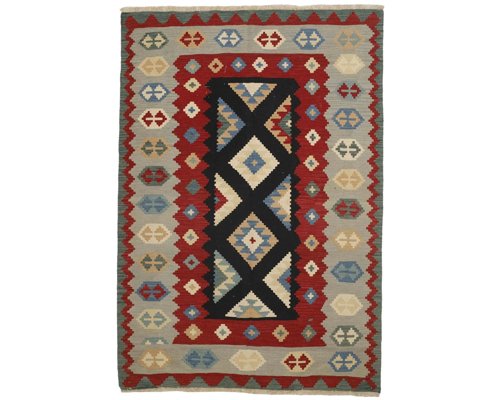 Rezas orientalisk x Kelim matta 194 x 287 cm