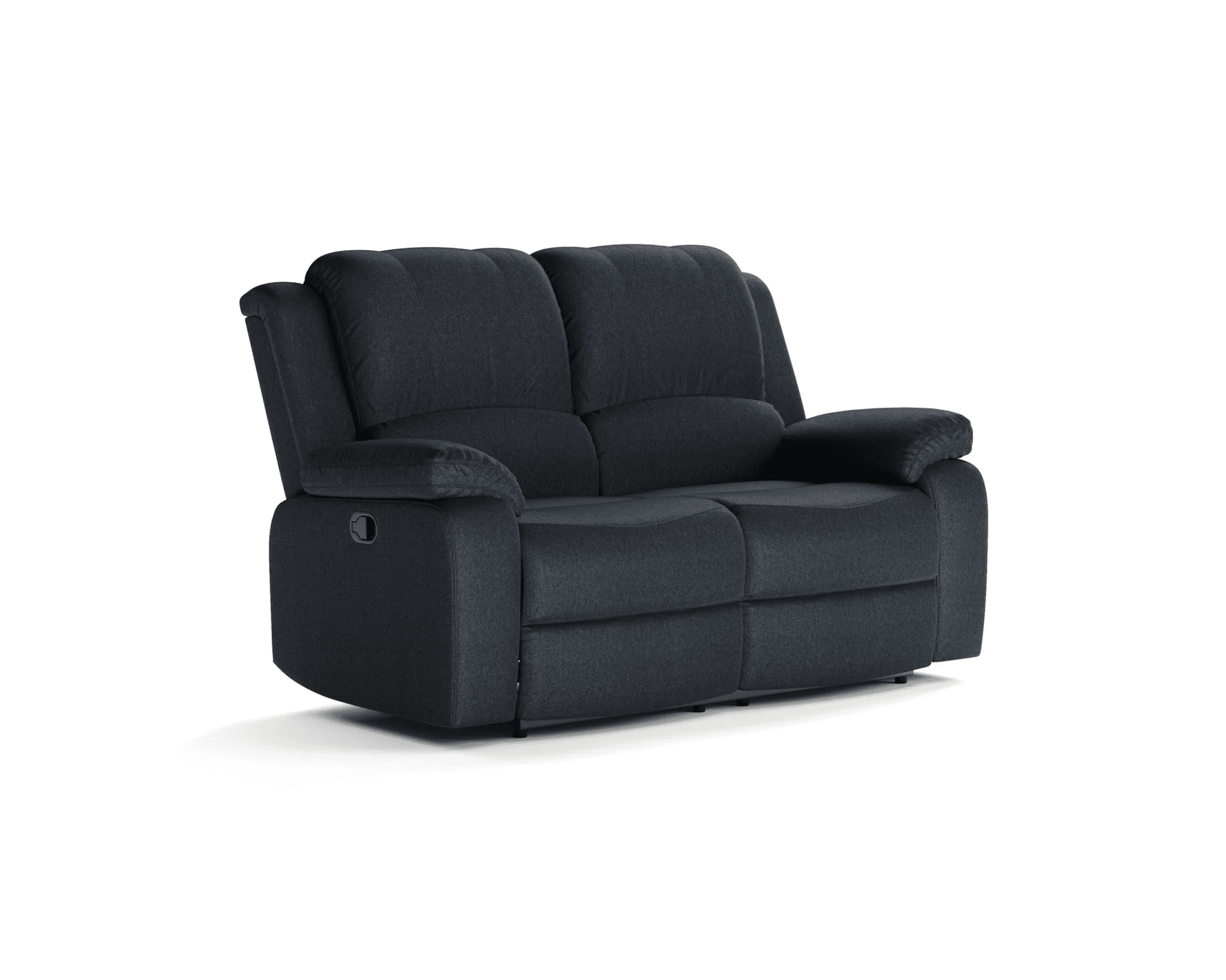 Norbo 2-sits reclinersoffa konstläder svart