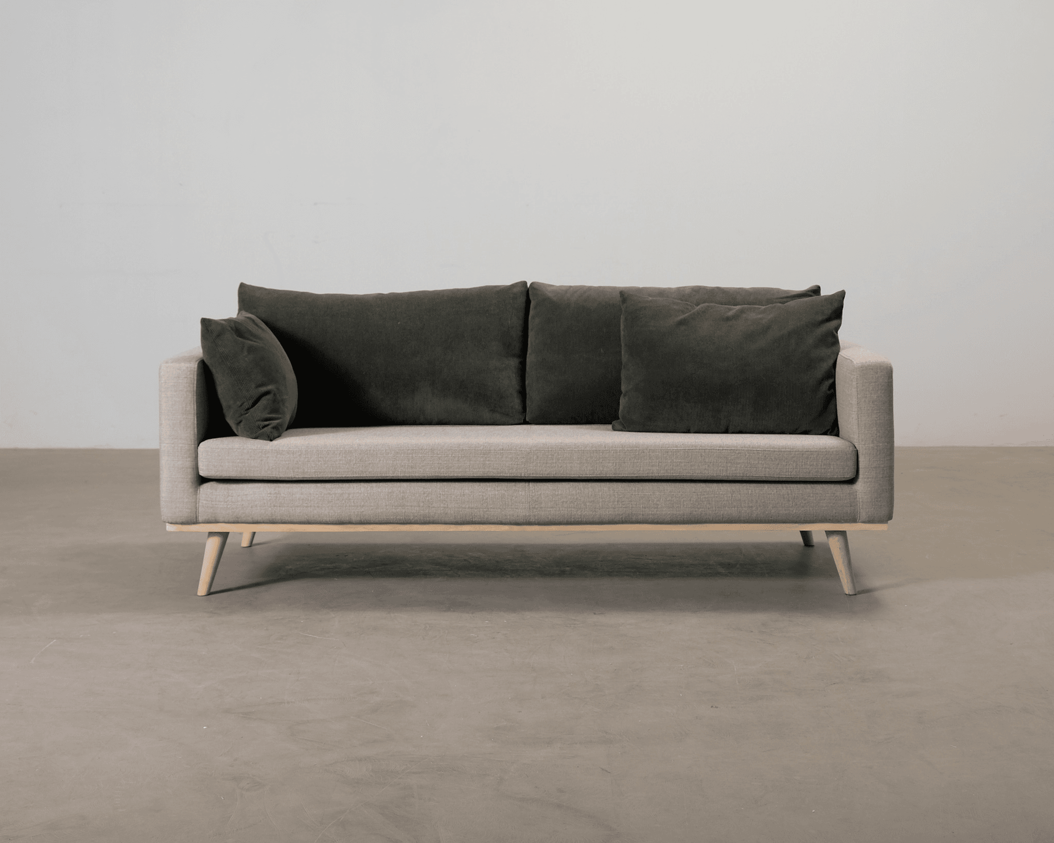 Sofacompany Johan 3-sits soffa gråbeige / grön