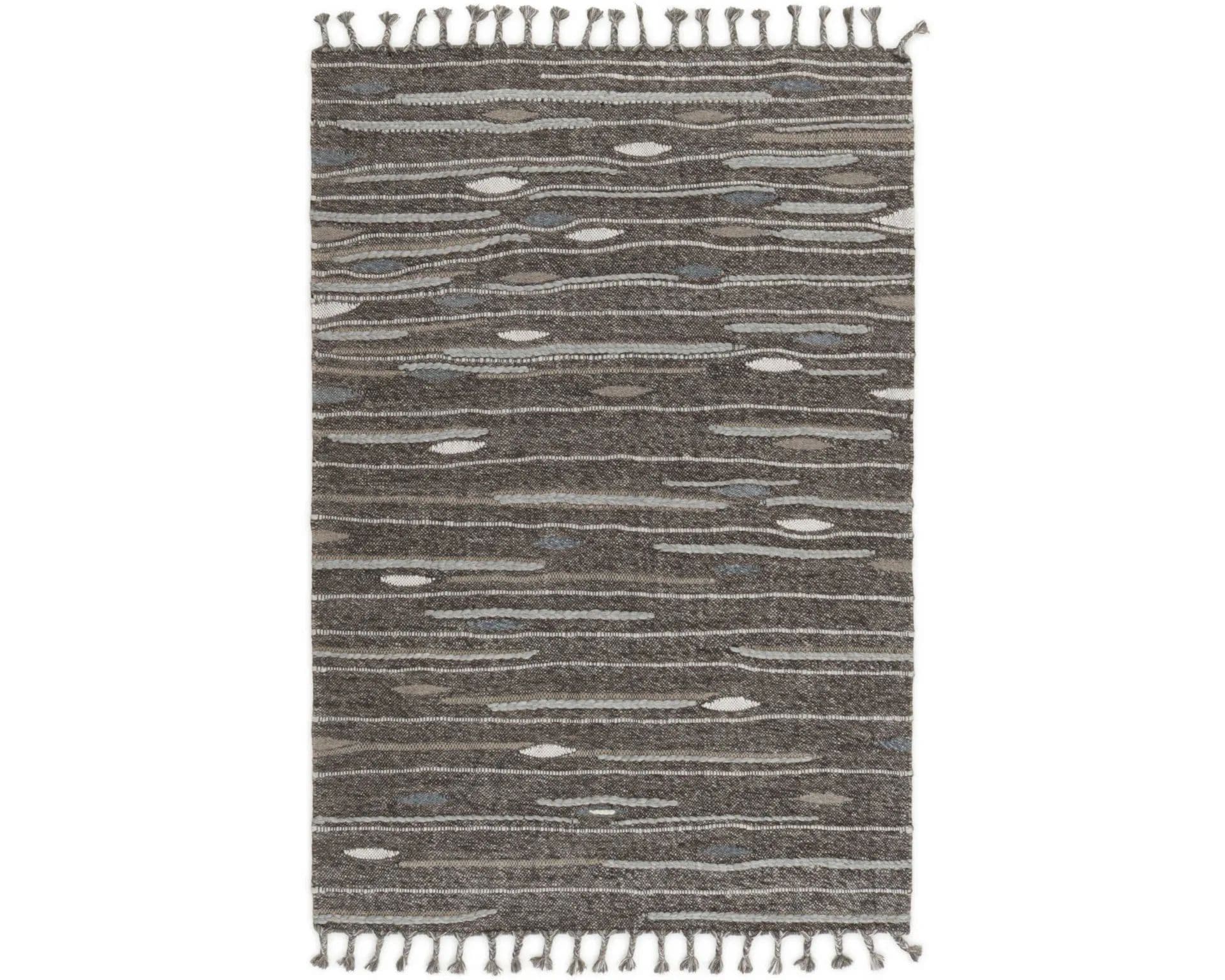 Rezas orientalisk x Modern Flatweave Mix matta Svart 162 x 239 cm
