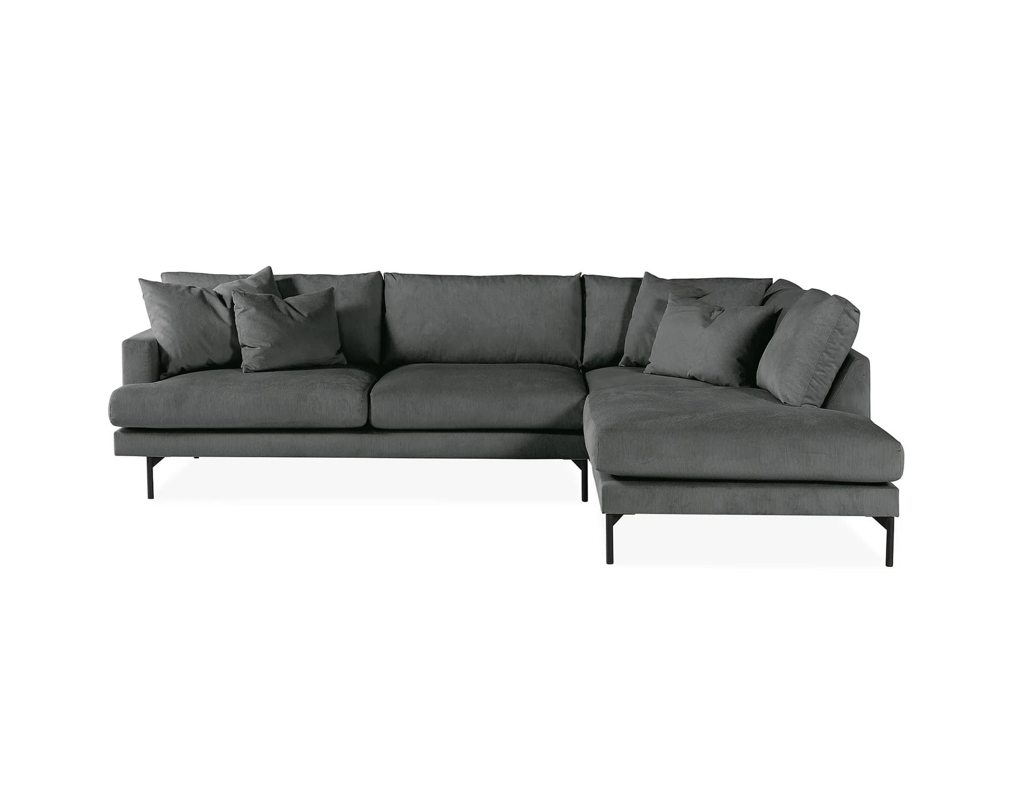 Menard 3-sits soffa med divan gröngrå