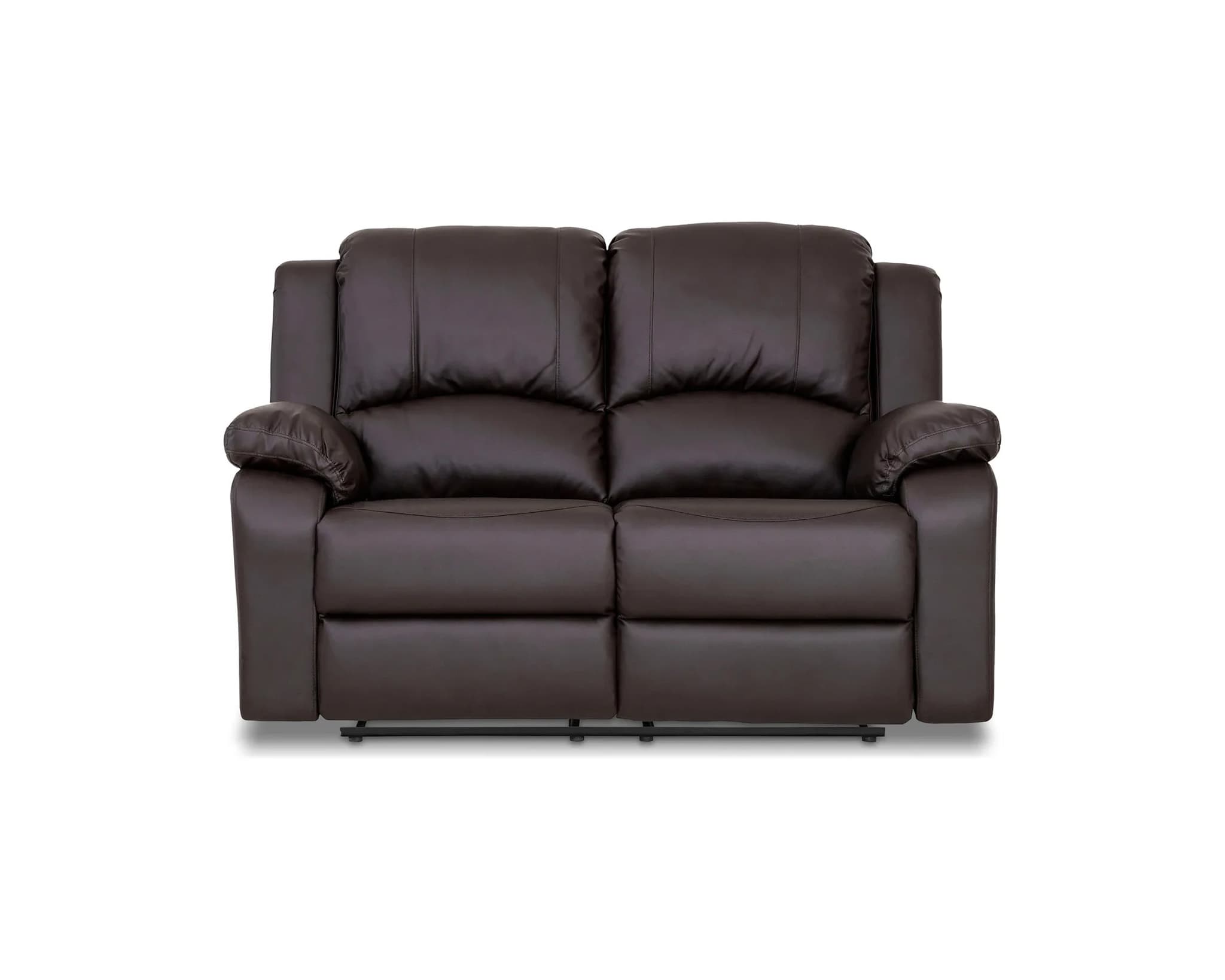 Norbo 2-sits reclinersoffa konstläder brun