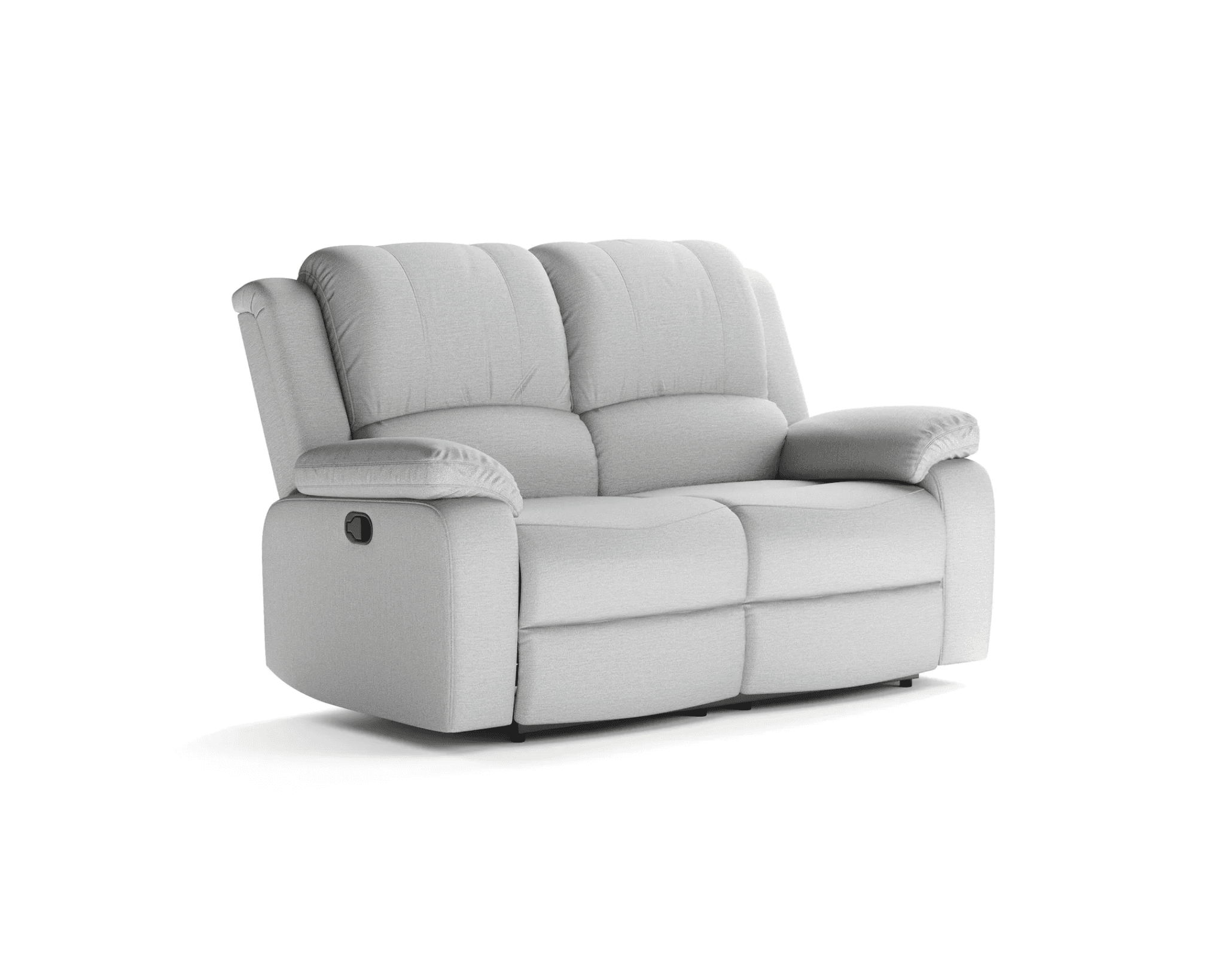 Norbo 2-sits reclinersoffa konstläder ljusgrå