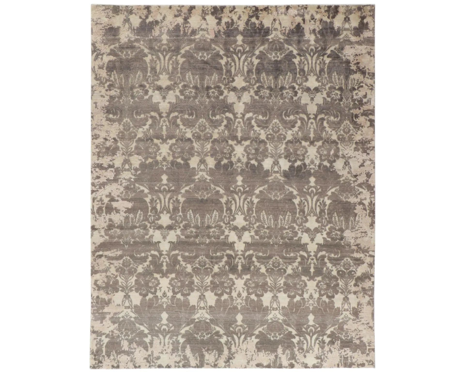 Rezas orientalisk x Damask matta brun 244 x 307 cm