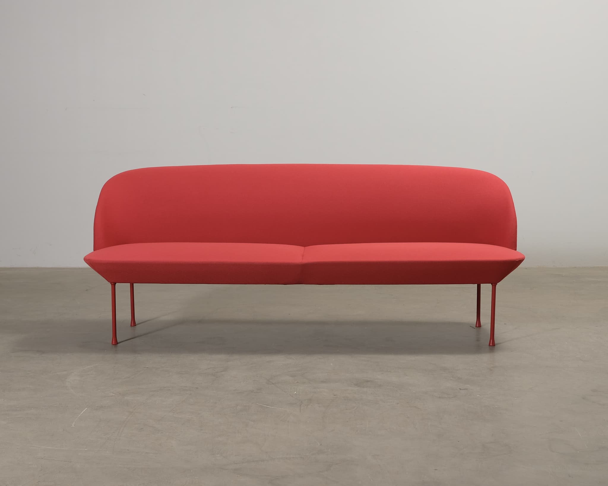 Muuto Oslo 3-sits soffa röd