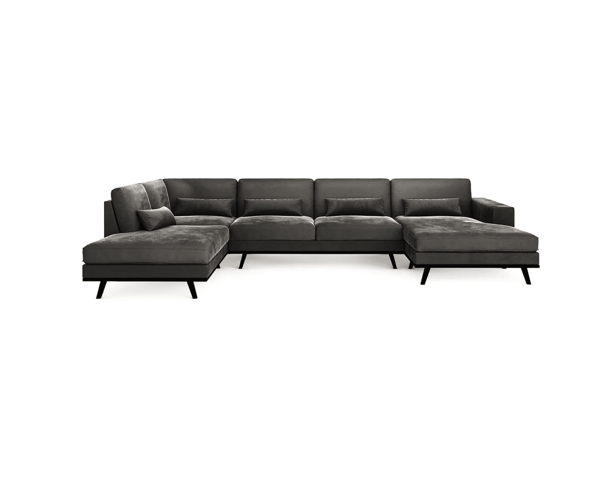Copenhagen 5-sits U-soffa mörkgrå