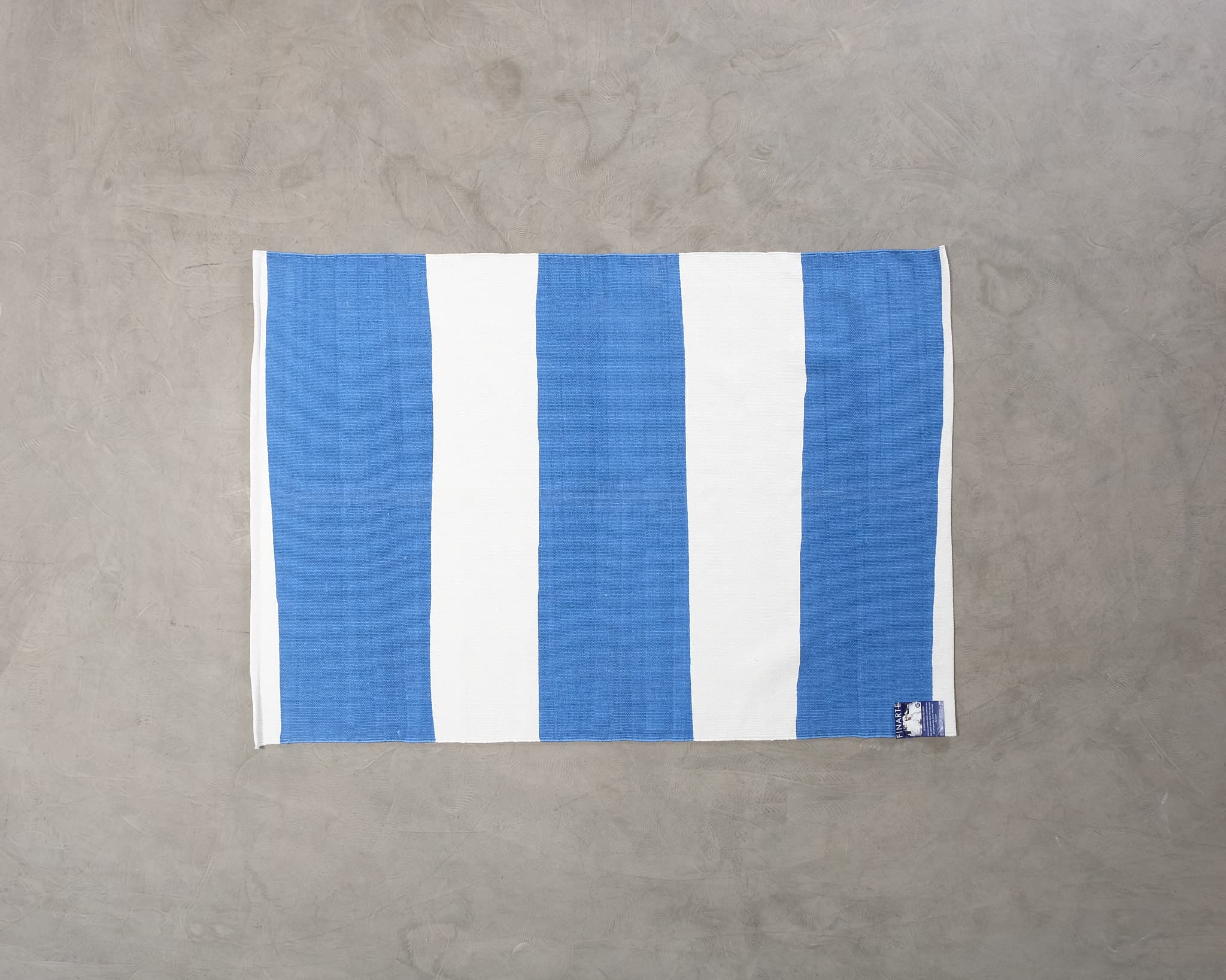 Finarte Stripe matta blå 140 x 200 cm