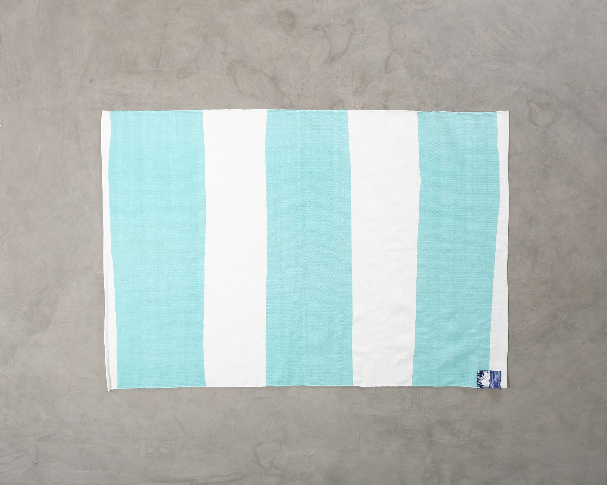 Finarte Stripe matta turkos 160 x 230 cm