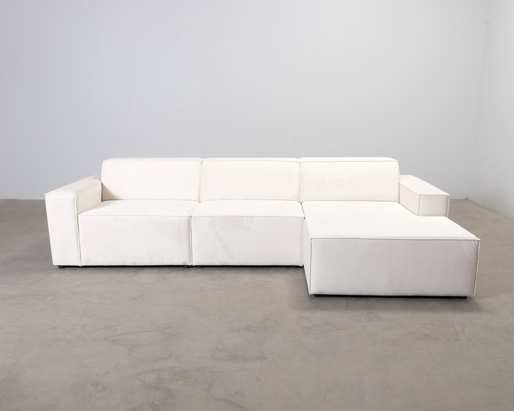 Micadoni Jodie 4-sits divansoffa vit