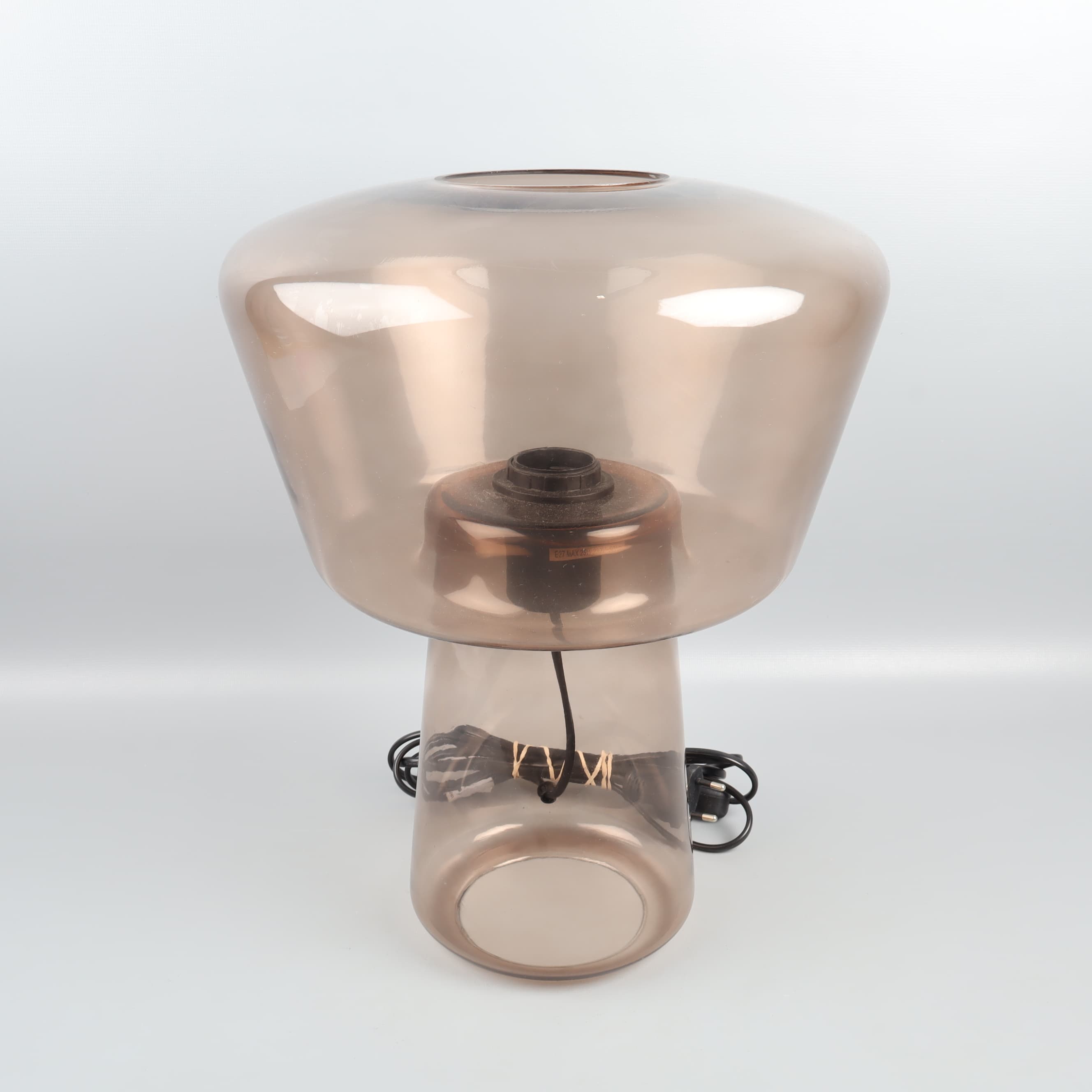 Modern glasbordslampa