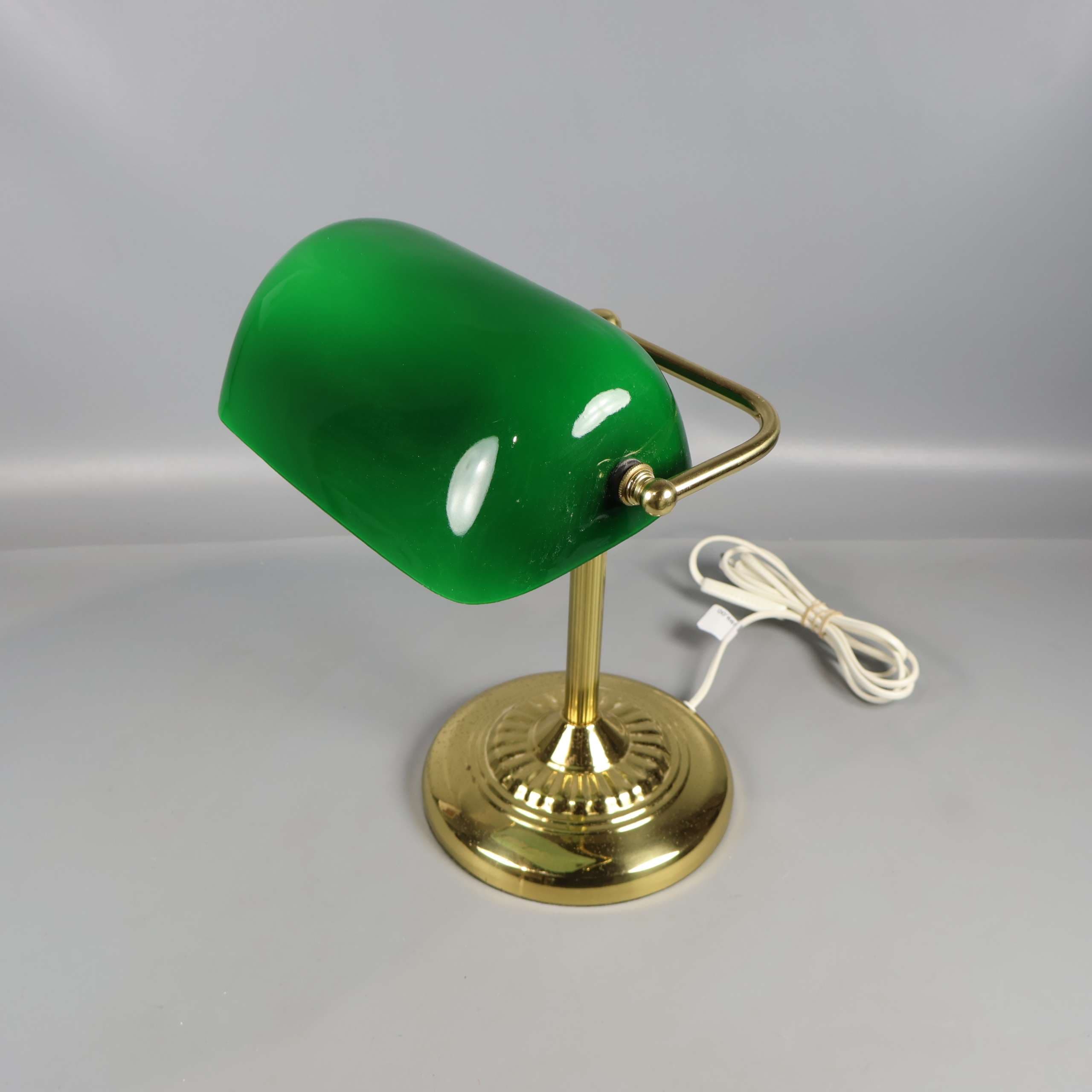 IKEA - Bordslampa med grön skärm - Klassisk Biblioteksmodell