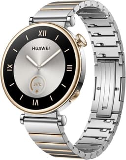 Huawei Watch GT 4 [inkl. Edelstahlarmband silber] 41mm Edelstahlgehäuse gold/silber