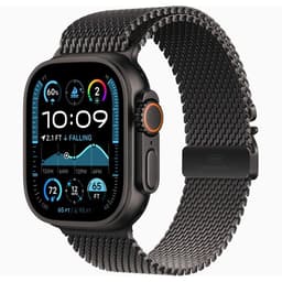 Apple Watch Ultra 2 (2023) GPS + Cellular 49 mm - Titan Schwarz - Milanaise Armband Schwarz