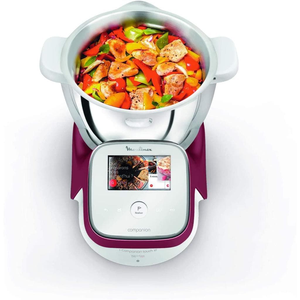 Multifunktionsküche Moulinex I-Companion Touch XL HF938E00 4,0000L -Weiß/Rot