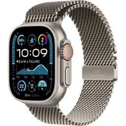 Apple Watch Ultra 2 (2023) GPS + Cellular 49 mm - Titan Titan Natur - Milanaise Armband Grau