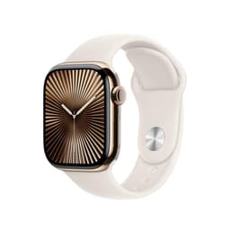 Apple Watch Series 10 (2024) GPS + Cellular 42 mm - Titan Gold - Sportarmband Polarstern