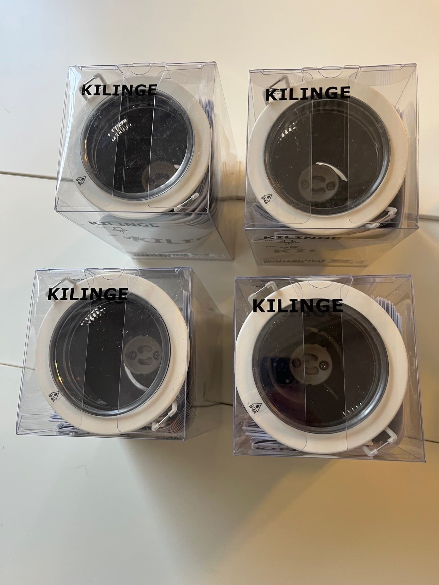 Fyra KILIGE spotlights från IKEA