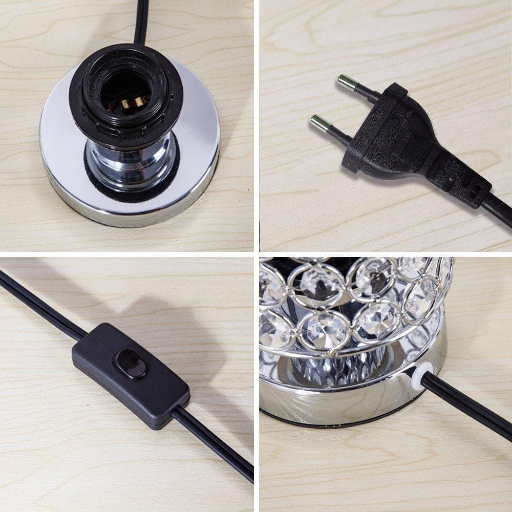 Kristallampa Bordslampa 176st Kristall Fabriksny