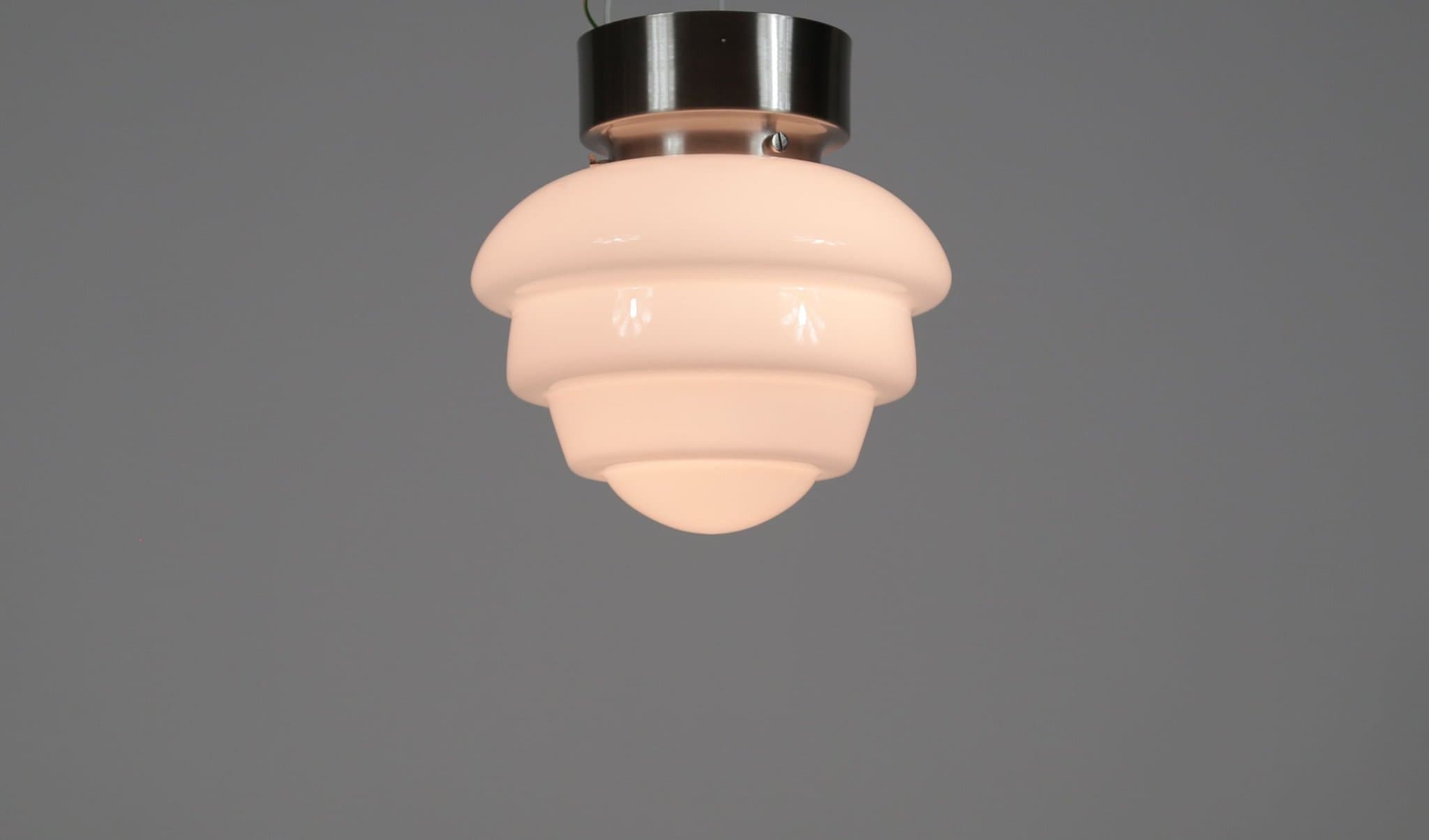 TAKLAMPA, glas och metall, nutida, Sverige.