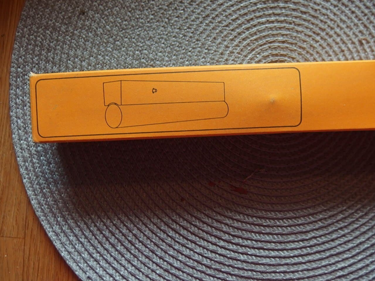 Armatur Linestra 70-tal gul retro 2 hållare