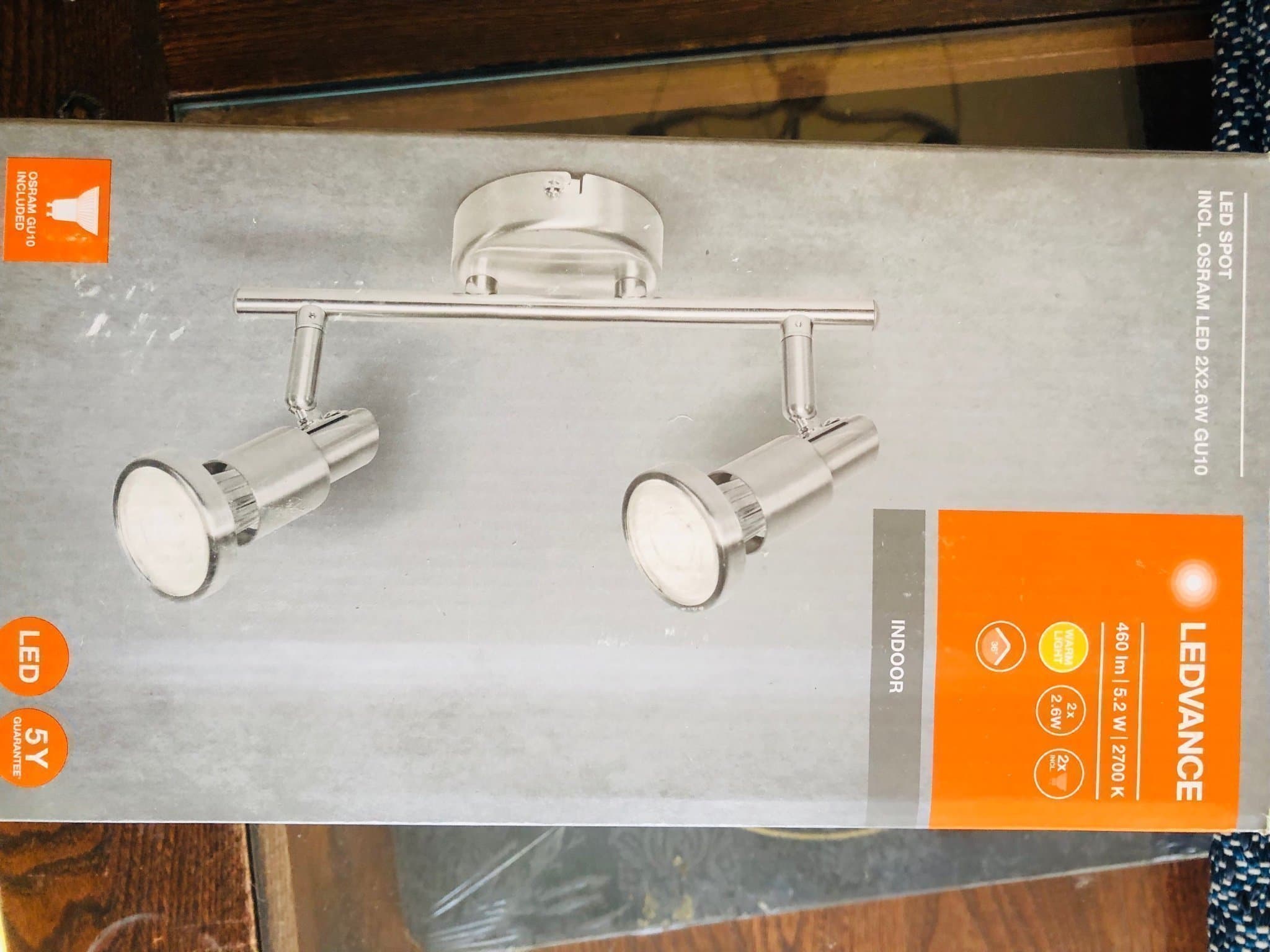 LEDVANCE LED Spot 2x2.6W GU10