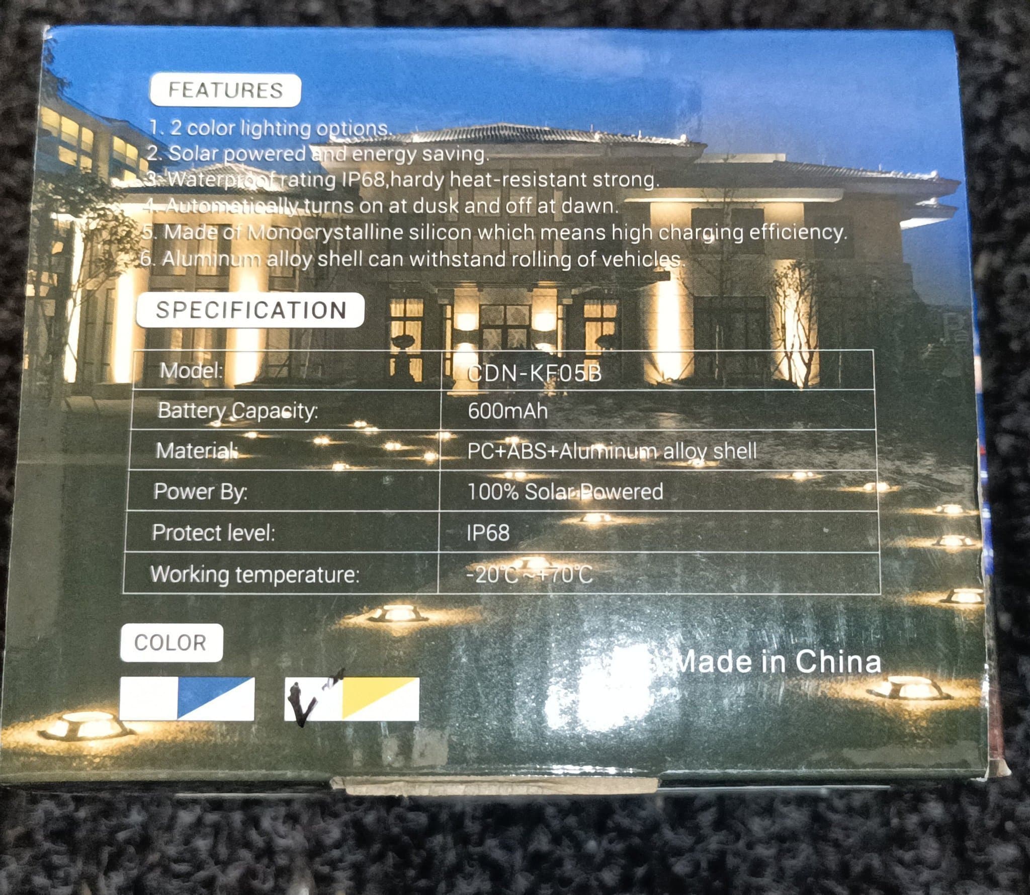 Quntis Solar Deck Lights - 3 Förpackningar