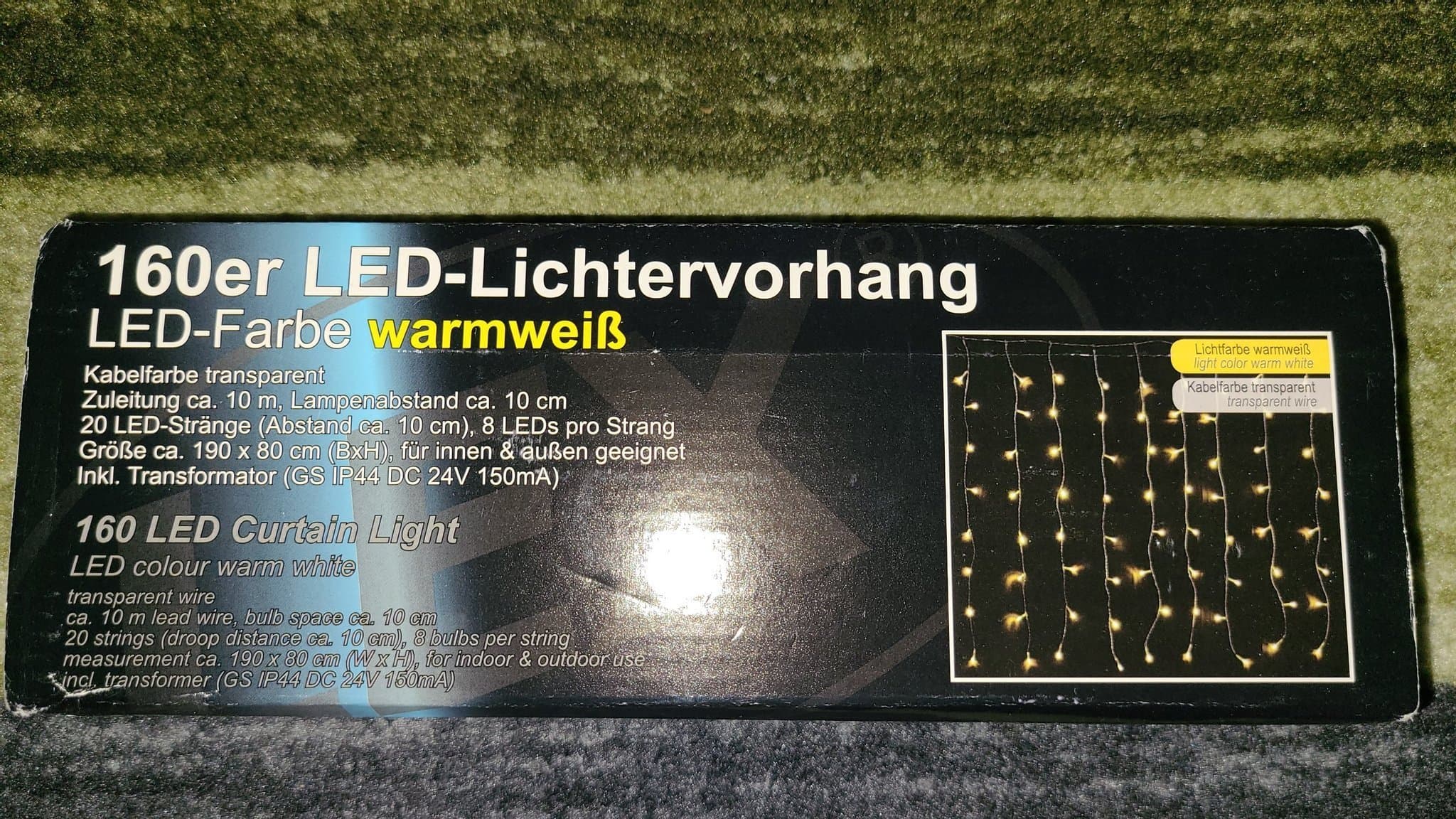 *Ny* 160 LED-lampor utomhus och inomhus, varmvit ljusslinga - perfekt till julen