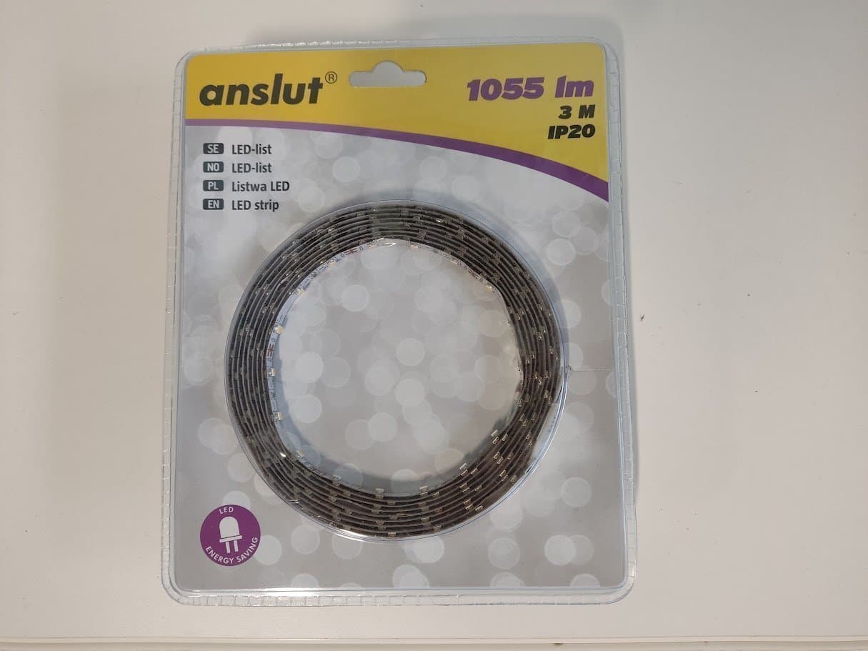 Anslut LED-list 1055 lm, 3 m, IP20
