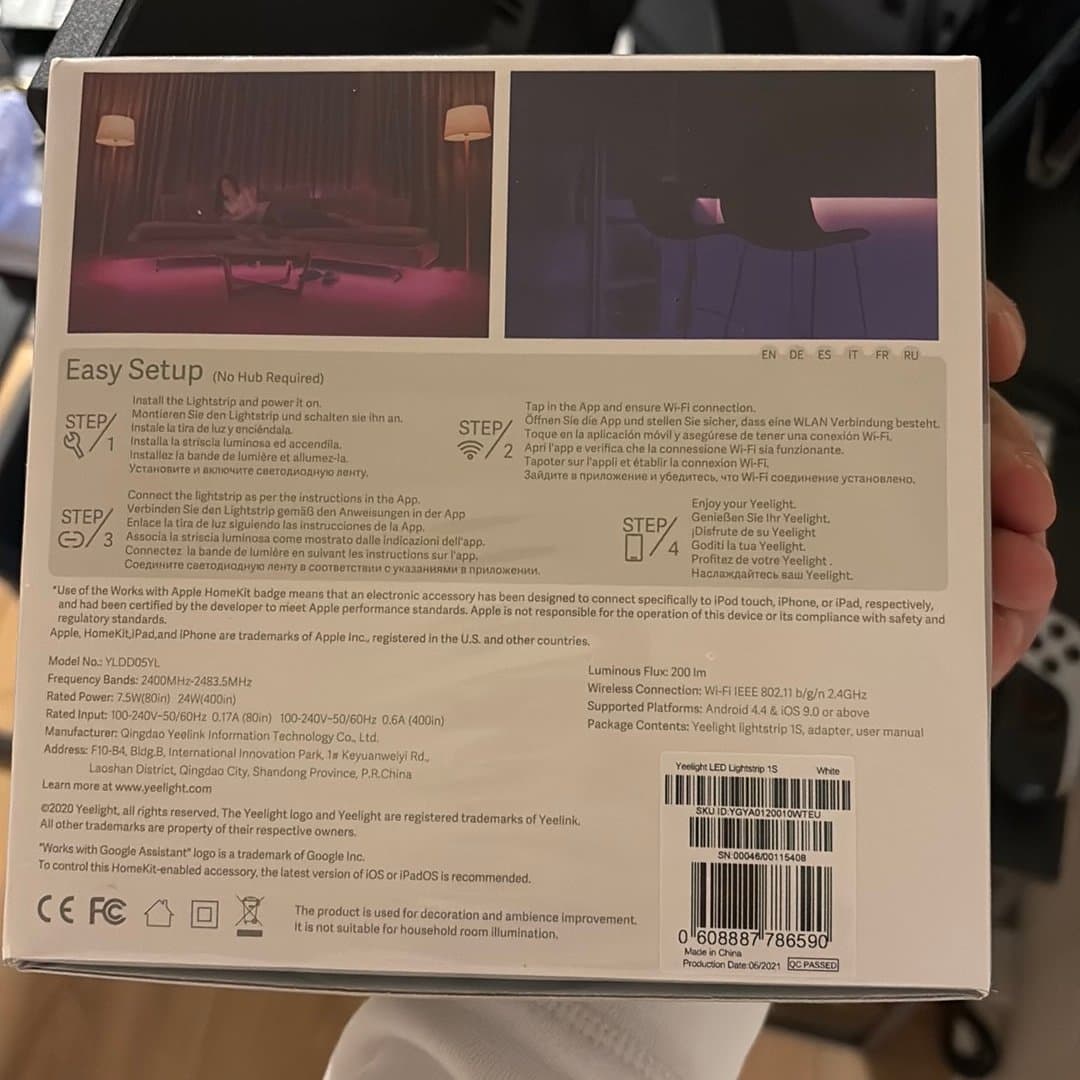 Xiaomi Yeelight LED Lightstrip 1S WIFI nypris 699kr