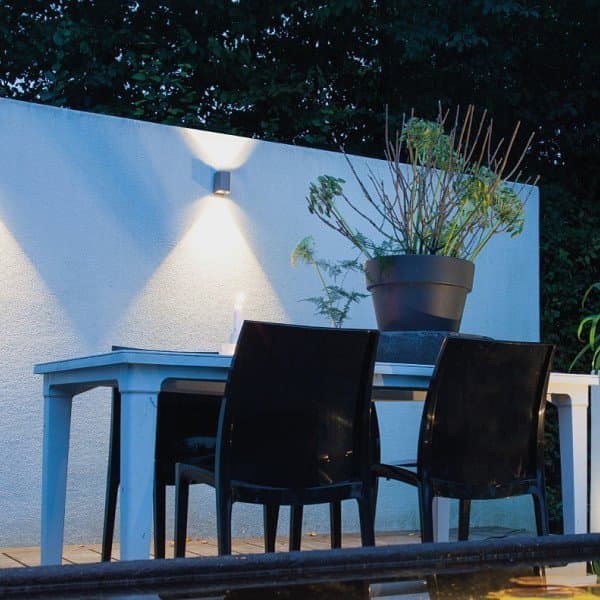 NYA! In-Lite Vägglampa 12v ACE UP-DOWN Rosé Silver 7W LED Utomhus 10301900