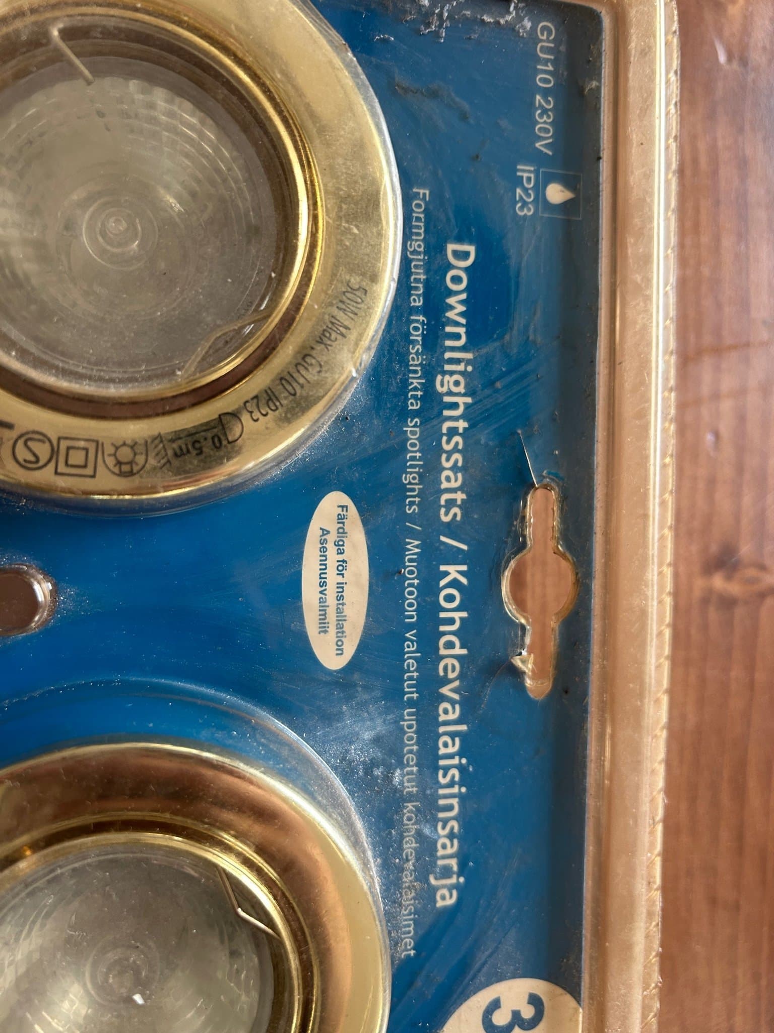 Downlightssats / Kohdevalaisinsarja 3x