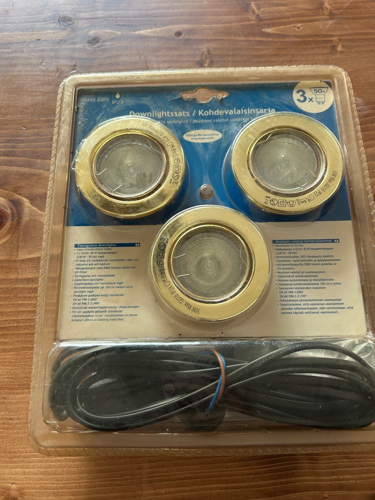 Downlightssats / Kohdevalaisinsarja 3x