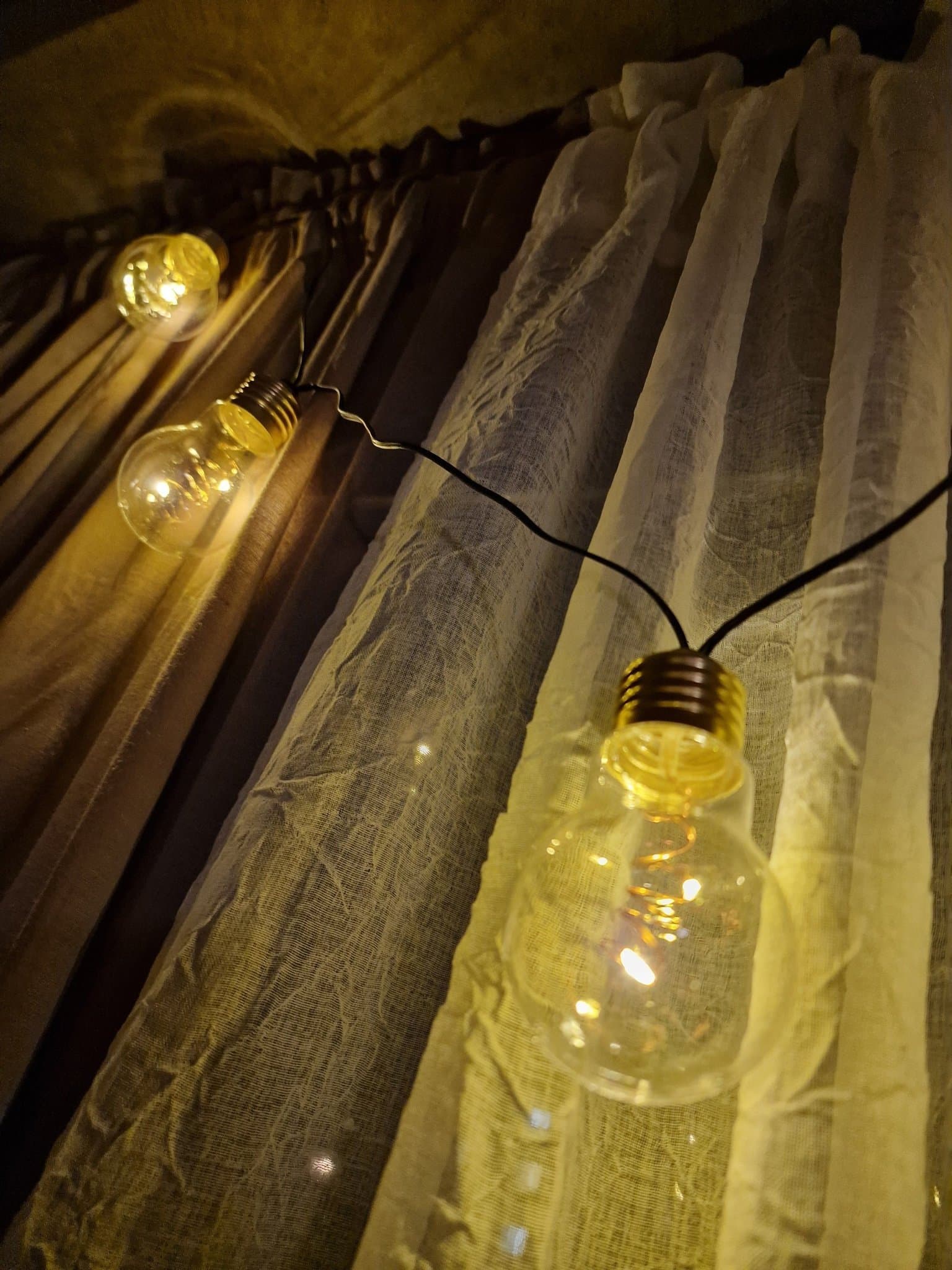 Dekorativ Ljusslinga. 4 st slingor med 5 glödlampor på varje