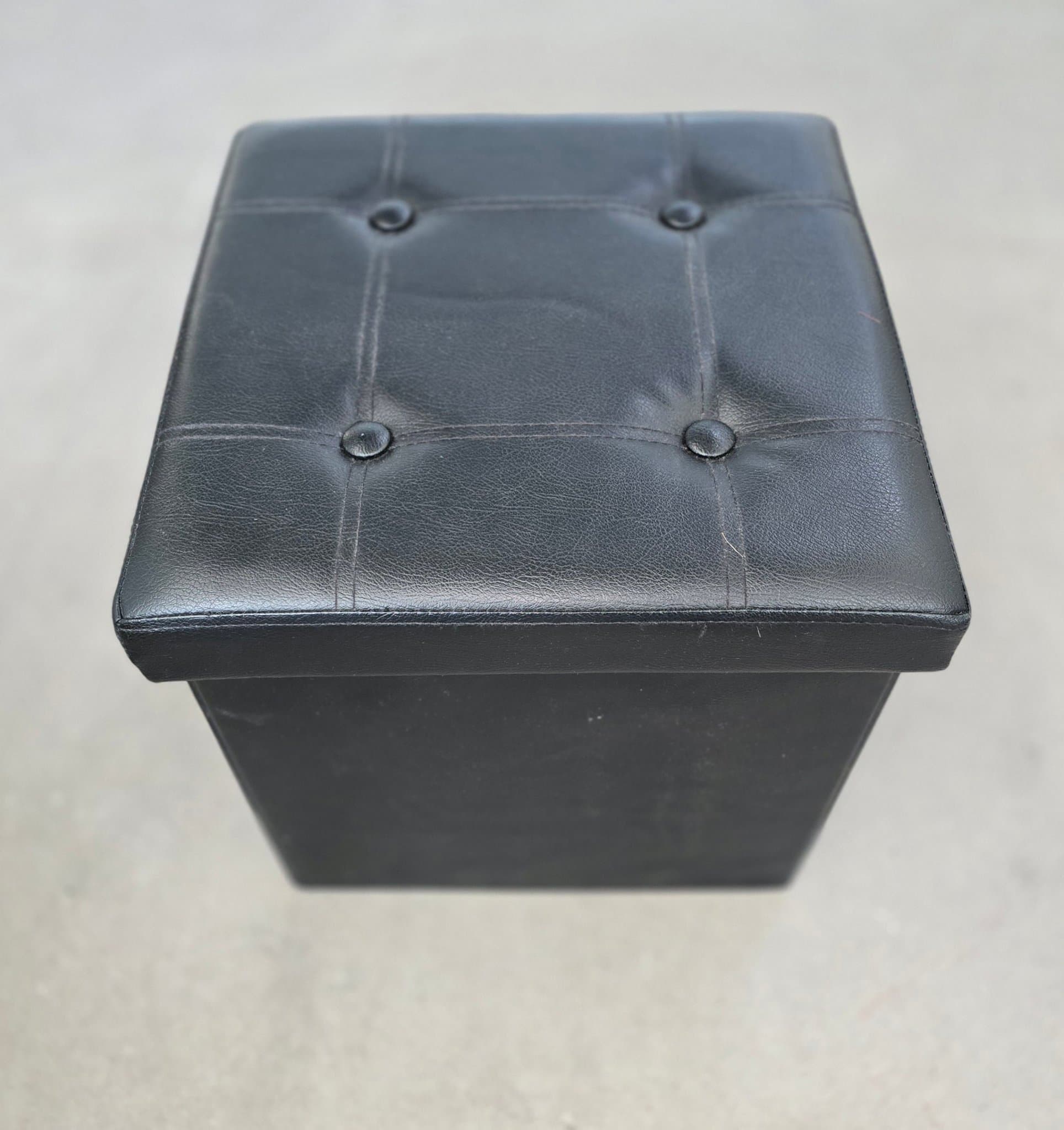 Förvaringspall svart ~ höjden 40 cm Bredd 40×40 cm