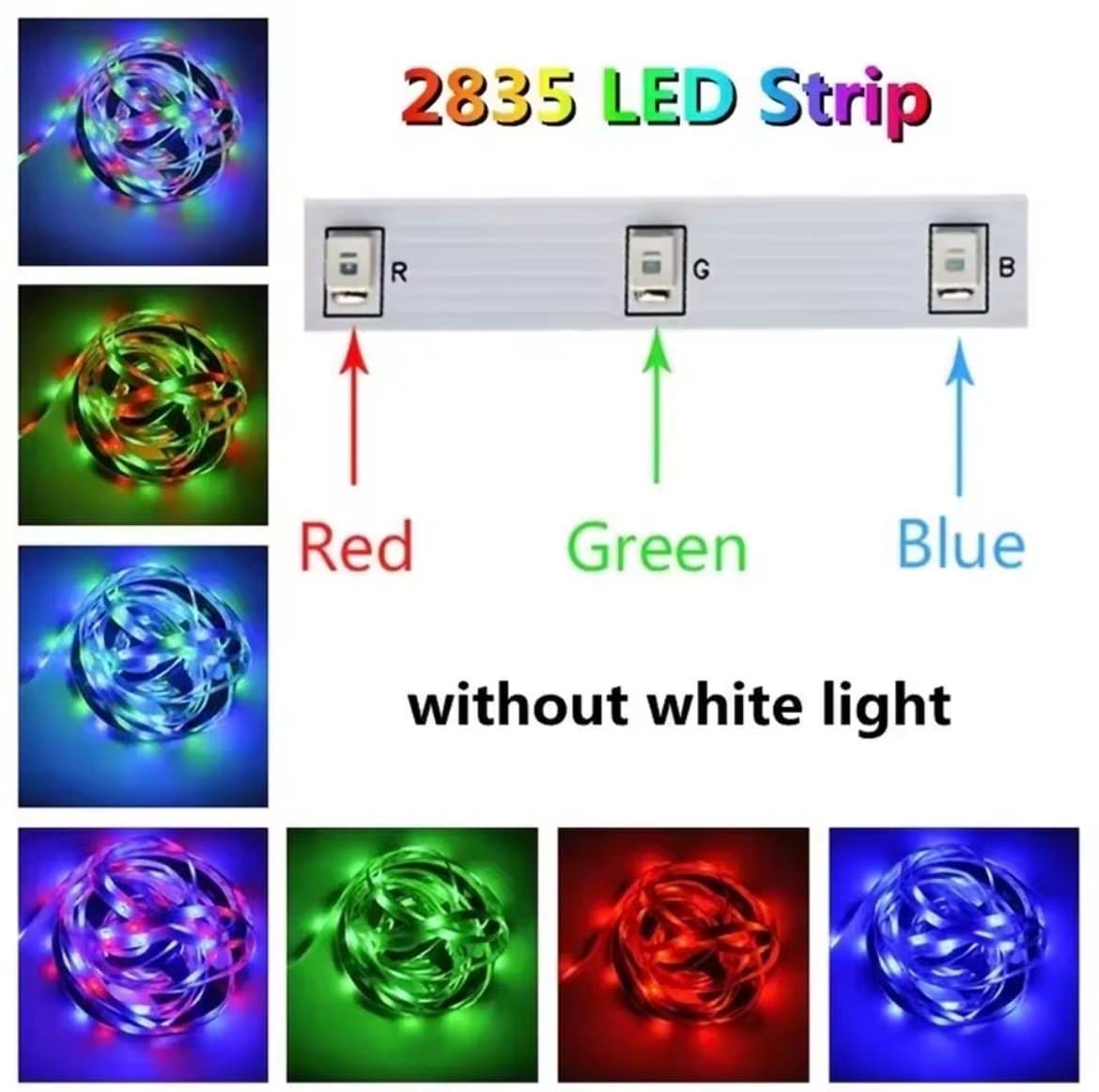 LED-ljusslinga 10M RGB USB med Fjärrkontroll