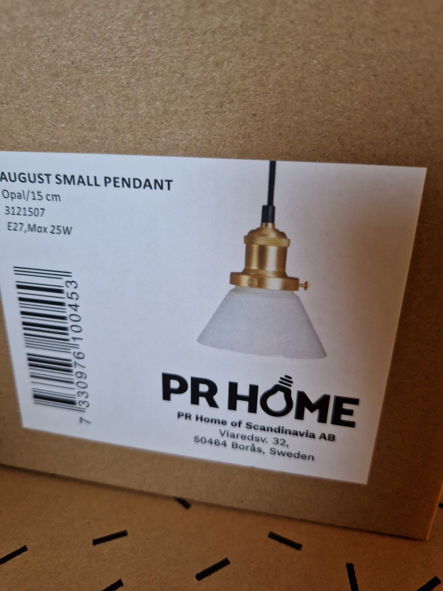 PR Home August Fönsterlampa Skomakarlampa - Opal/Mässing