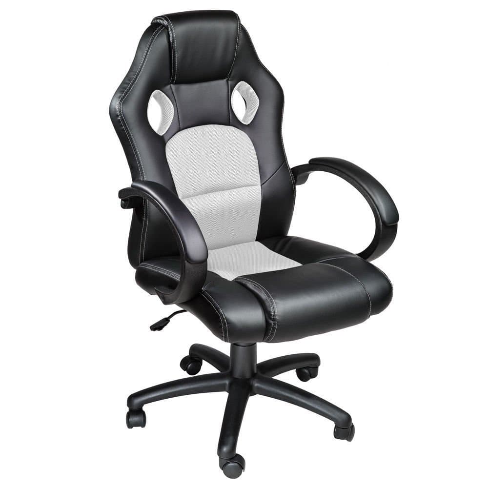 Gaming Racing Kontorsstol datorstol chefstol Svart/Vit